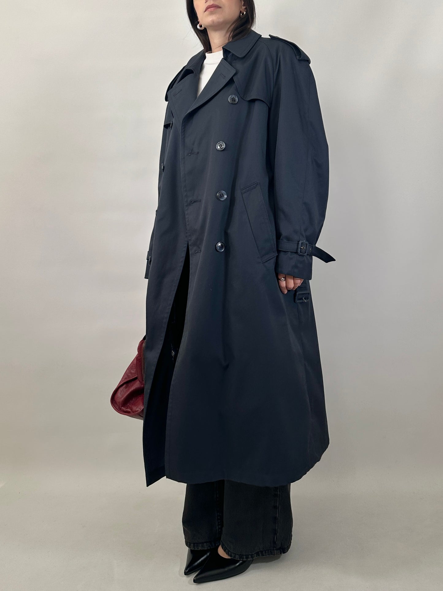 Classic Trench Coat with Removable Wool Lining