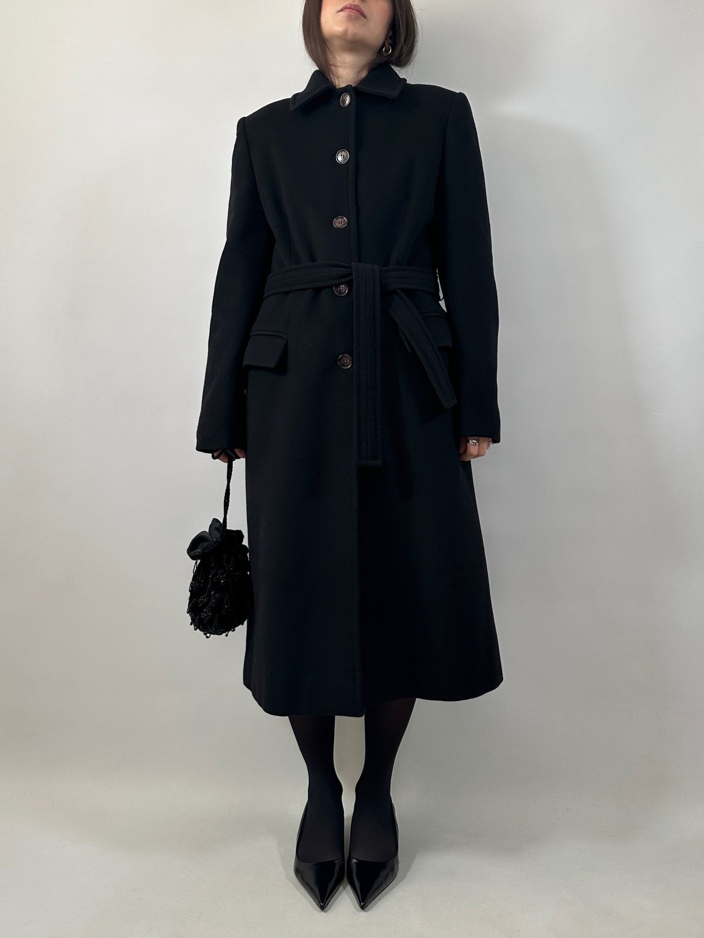 Classic Belted Wool and Cashmere Coat