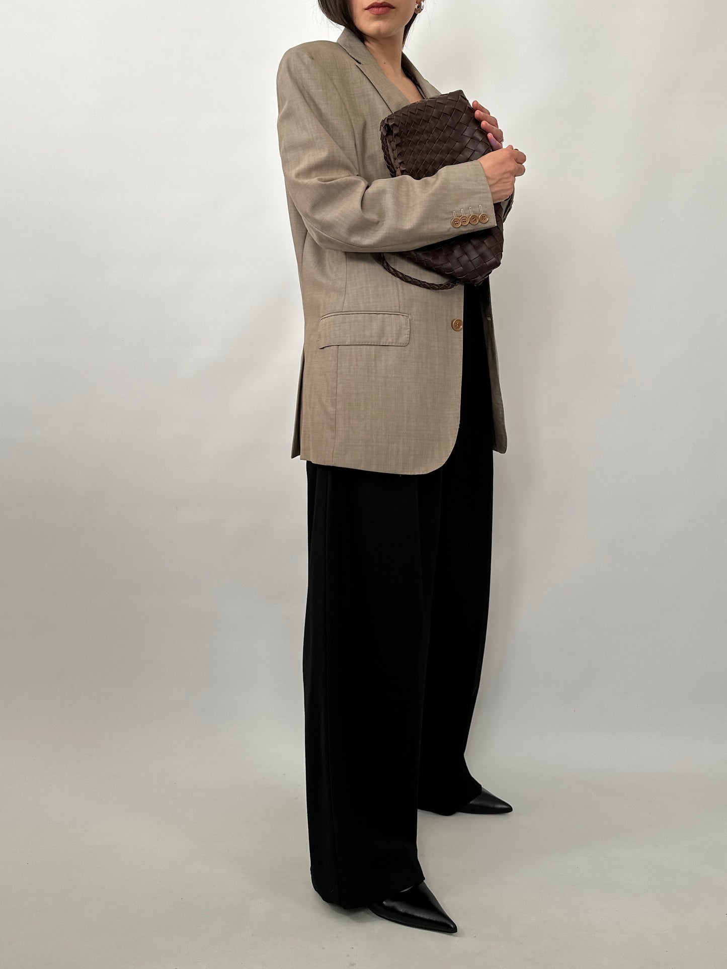 Lightweight Wool Tailored Blazer