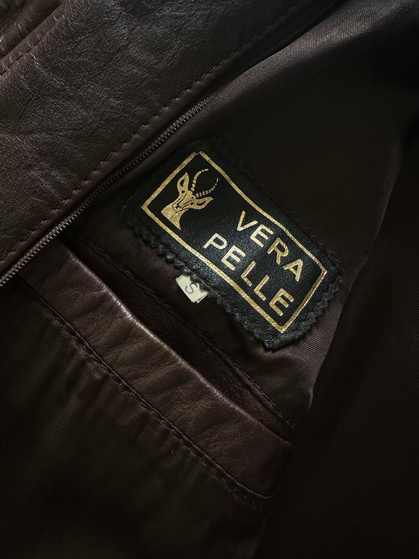 Vintage Leather Jacket with Removable Vest