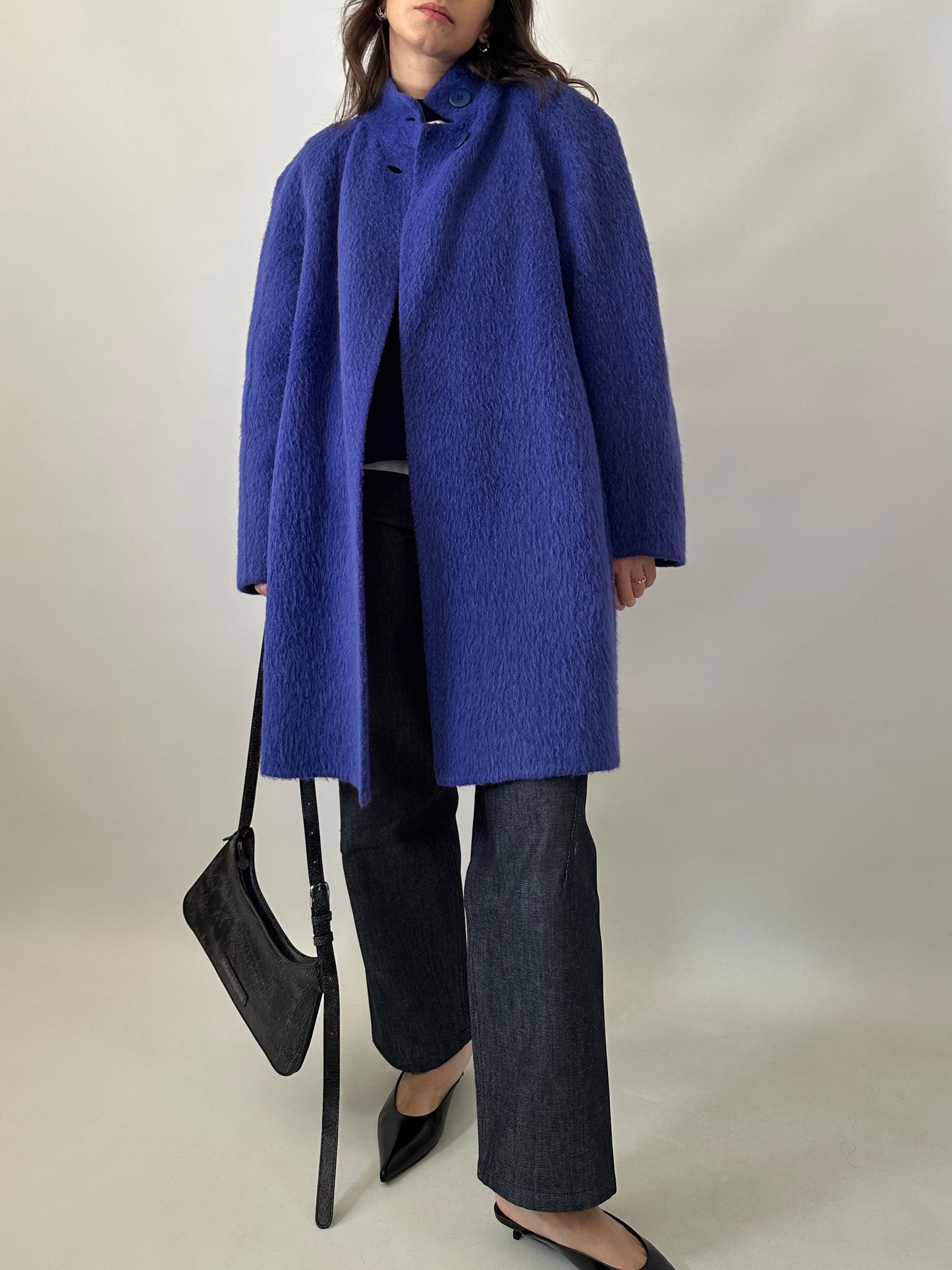 Authentic 1980s Agnona alpaca wool coat
