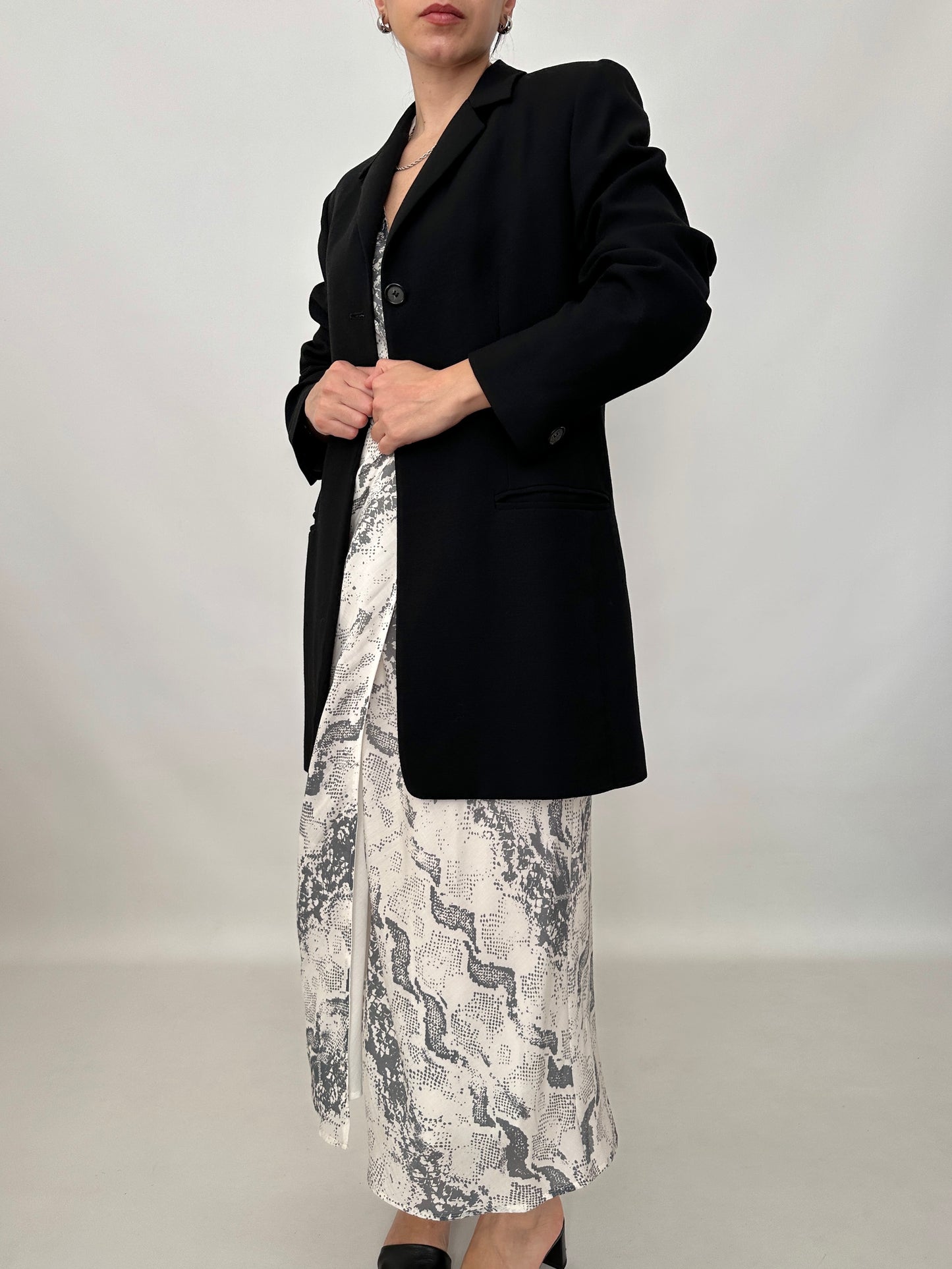 Marella long black blazer