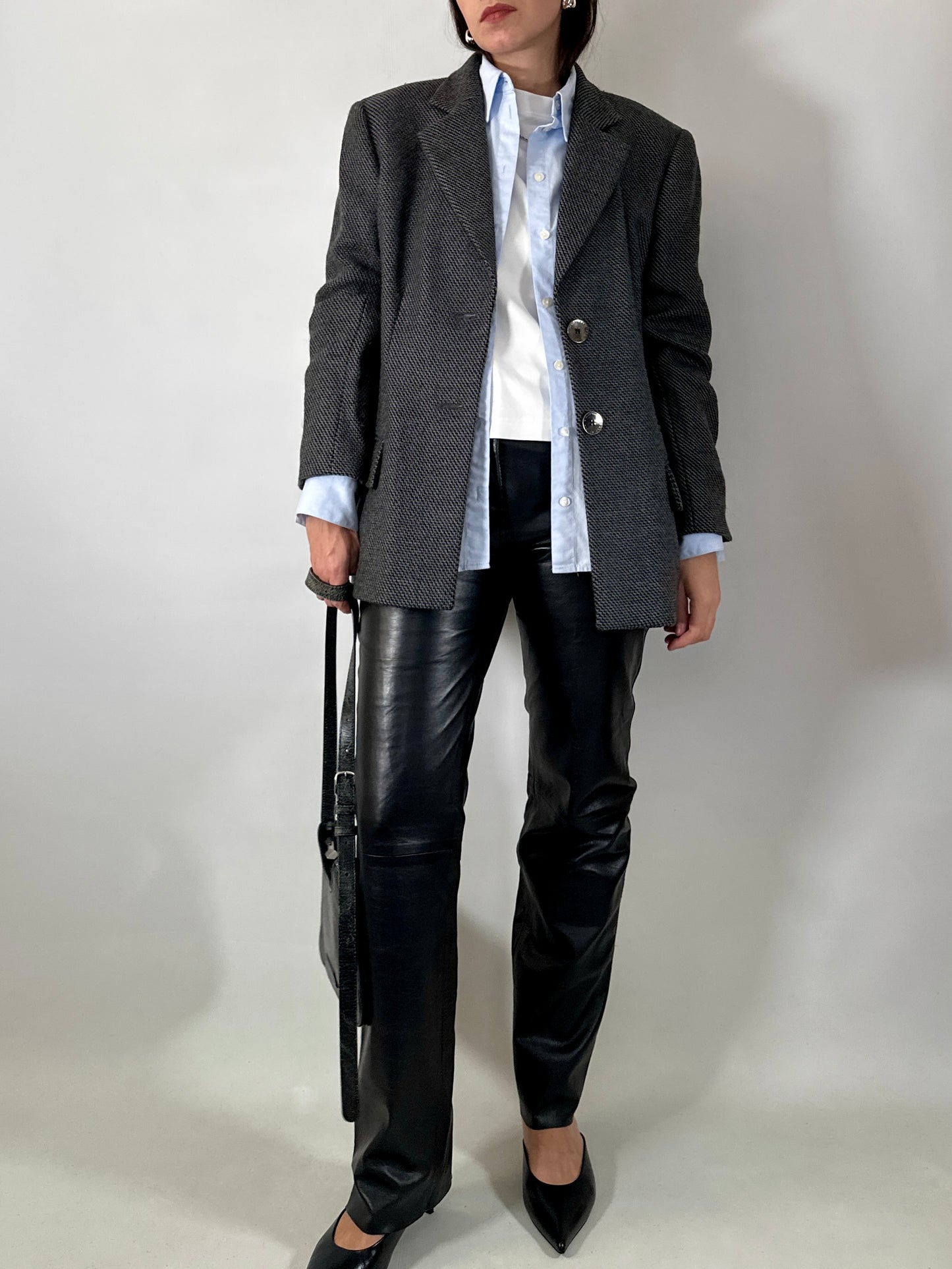 Vintage Ferré textured wool jacket