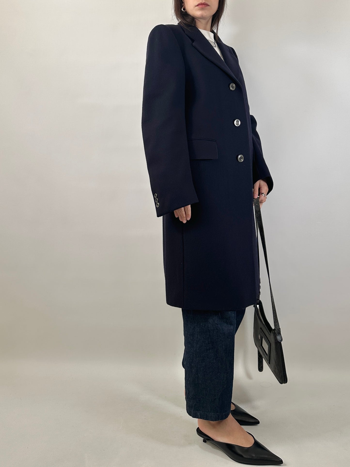 Classic Tailored Navy Coat