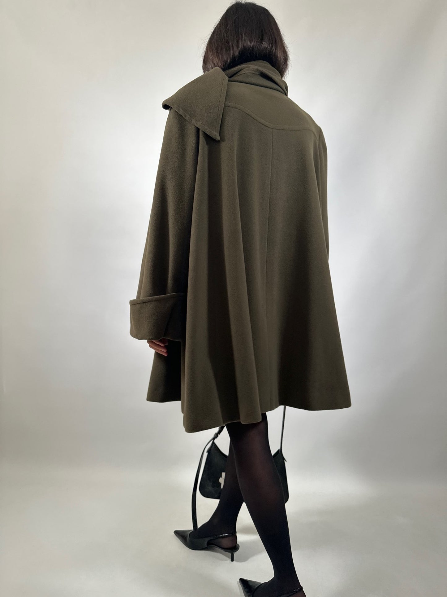 Vintage Wool & Cashmere Scarf Coat