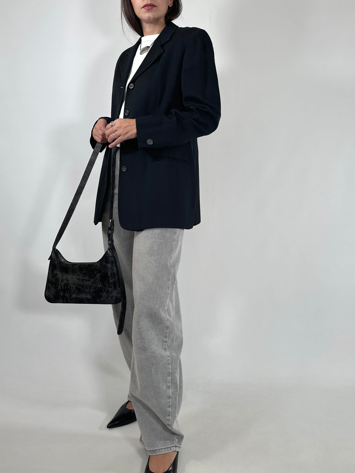 Marella Vintage Silk & Wool Blazer