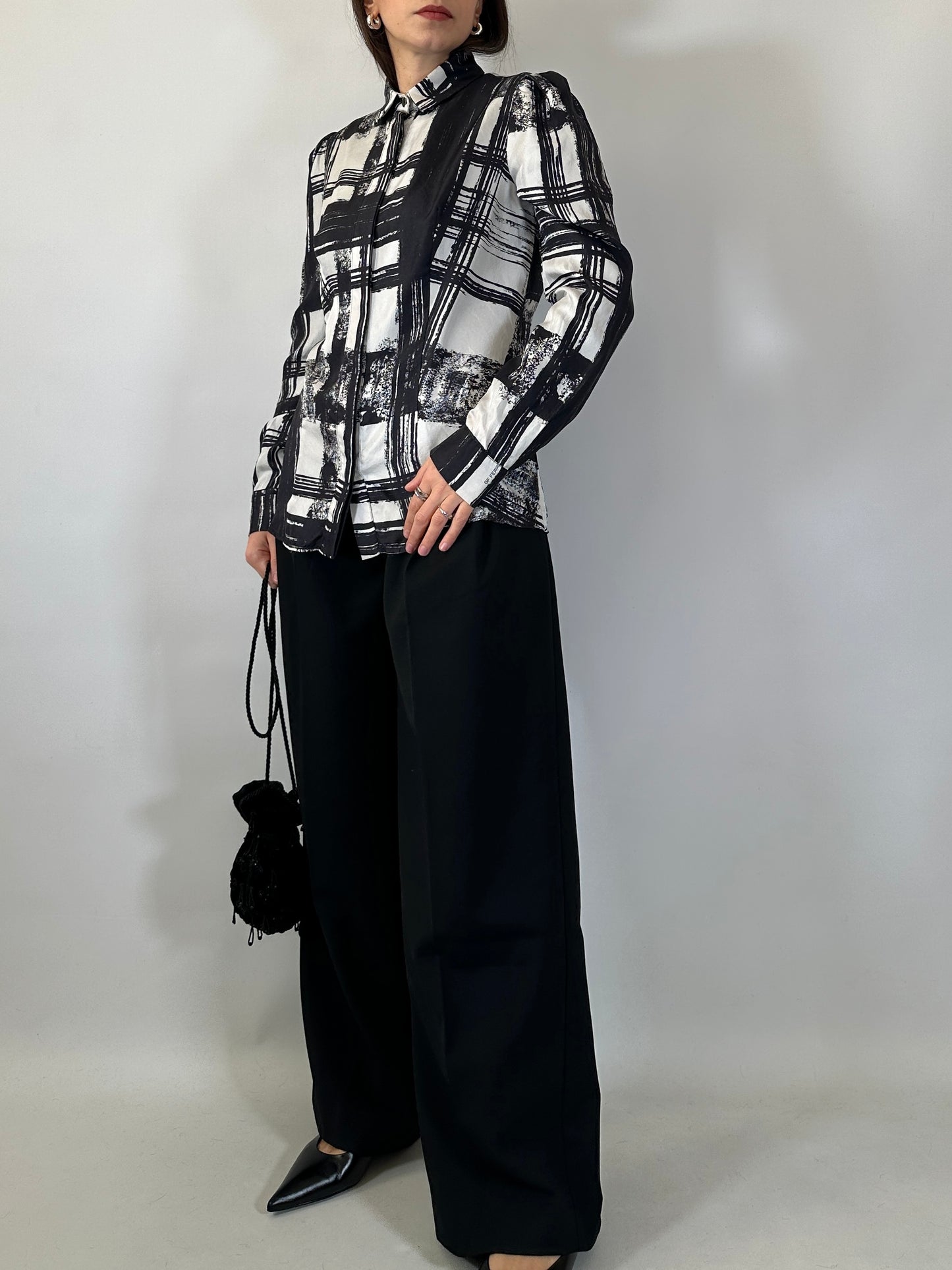 Ferré Vintage Silk Printed Shirt