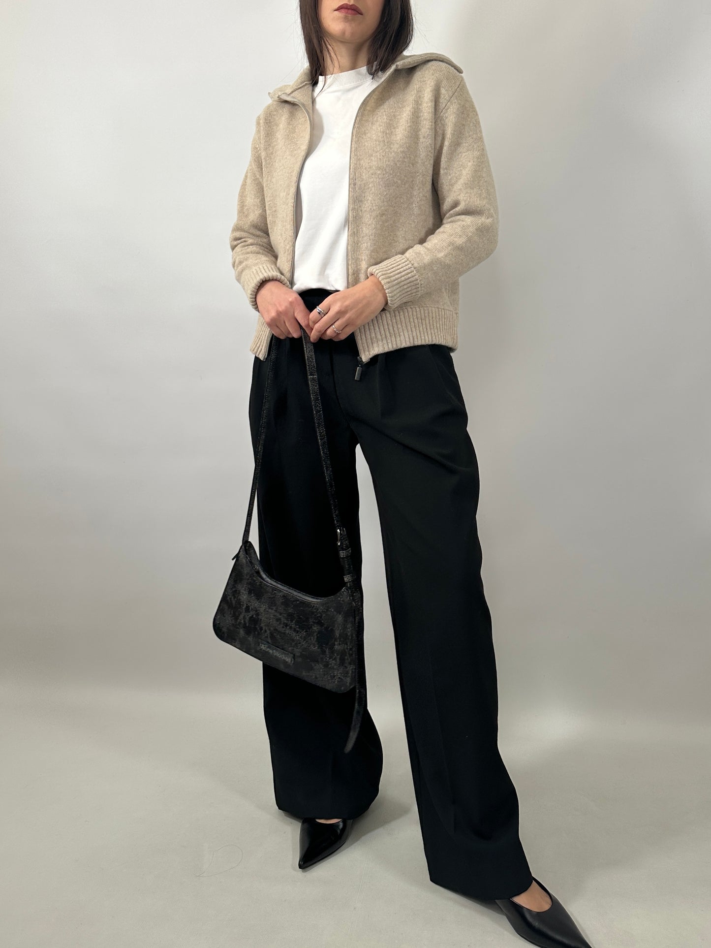 Soft Lambswool Zip Cardigan