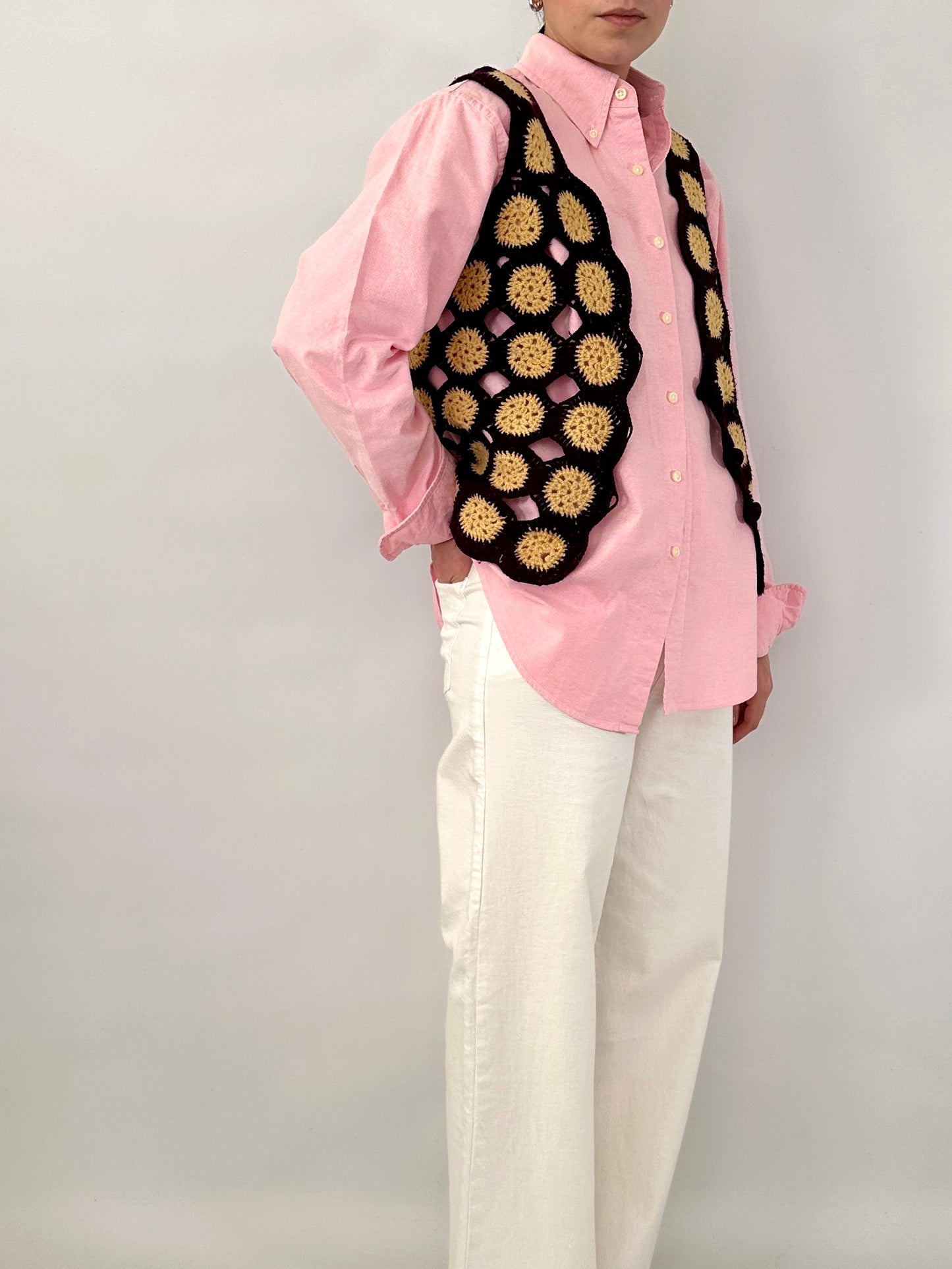 Handmade crochet vest