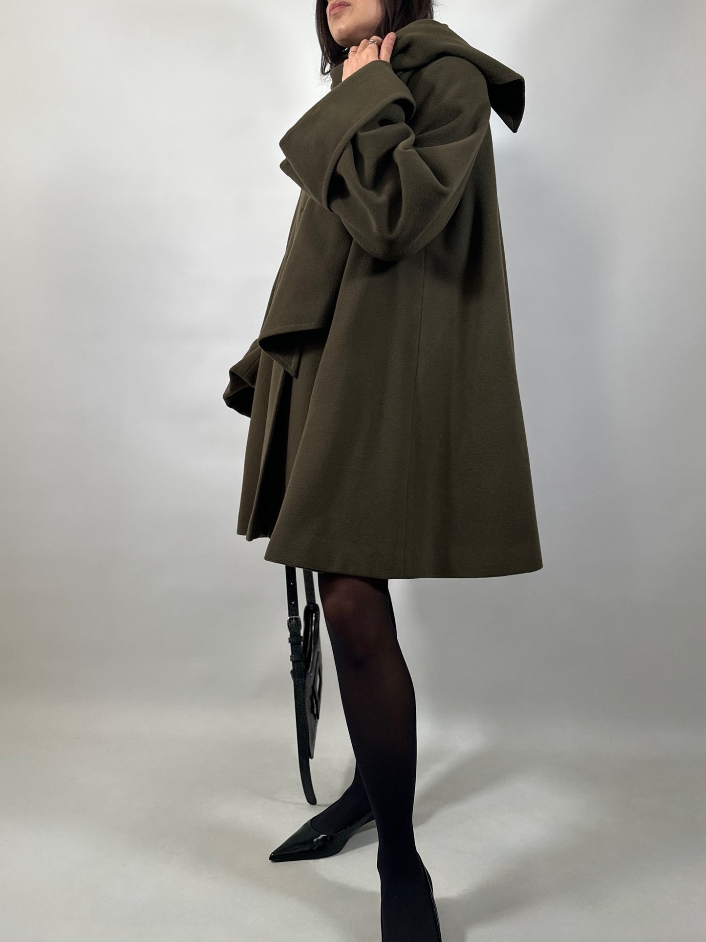 Vintage Wool & Cashmere Scarf Coat