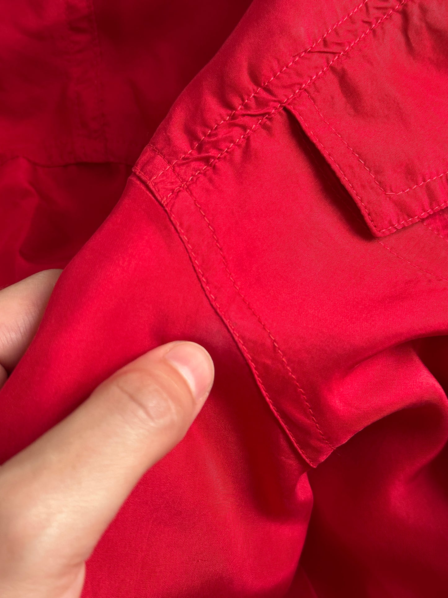 Oversized Silk Utility Shirt