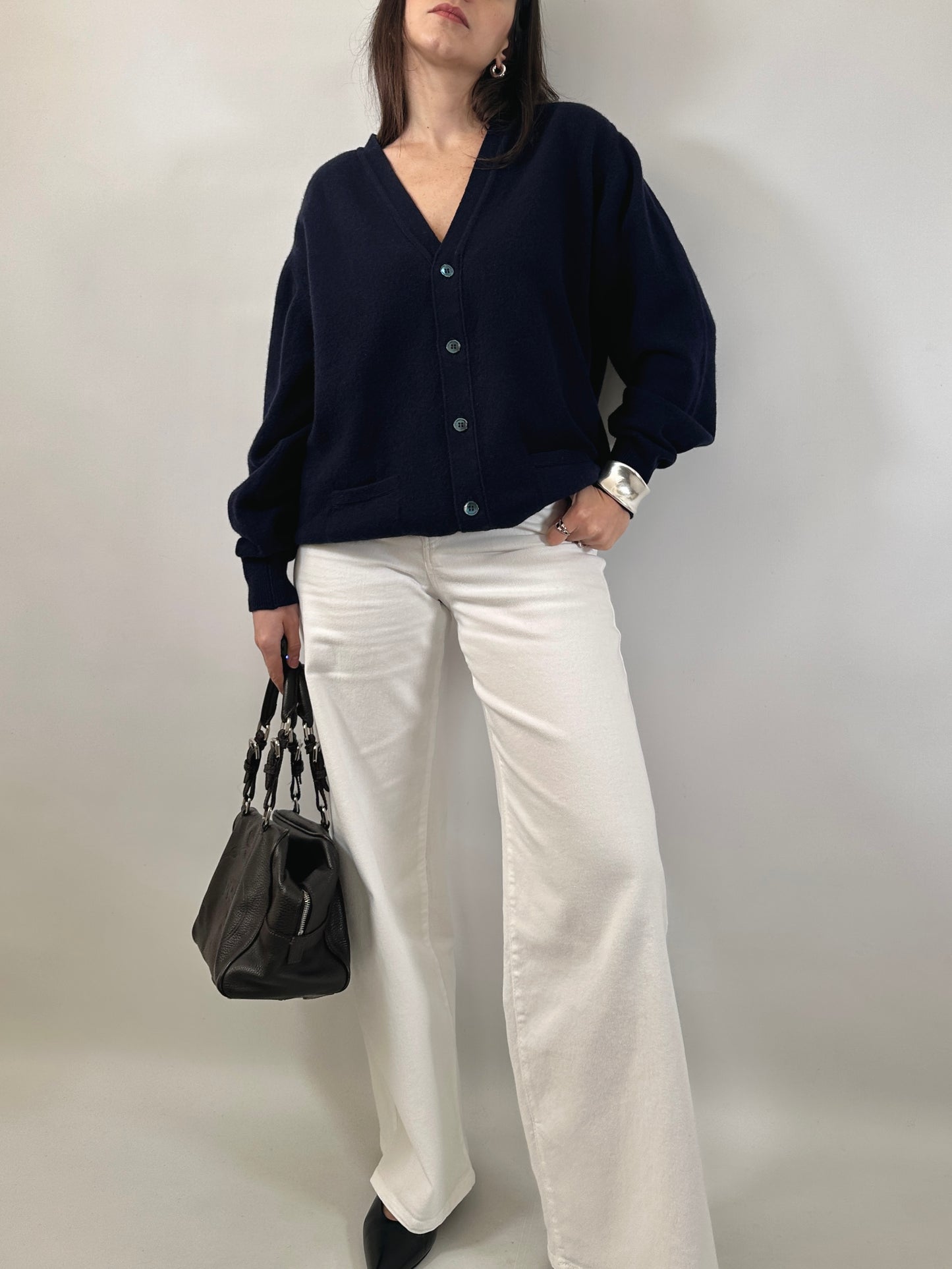 Luxury Geelong Lambswool Cardigan Made in Scotland