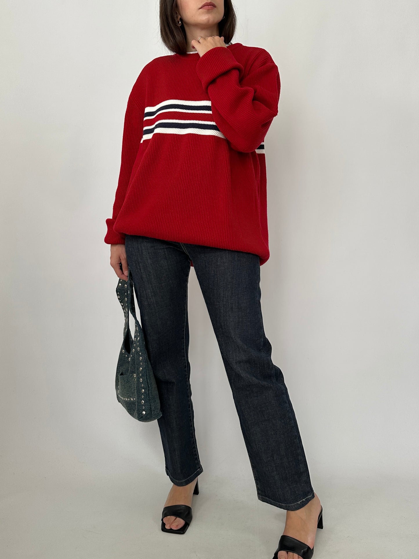 Tommy Hilfiger Rib Knit Pure Cotton Sweater