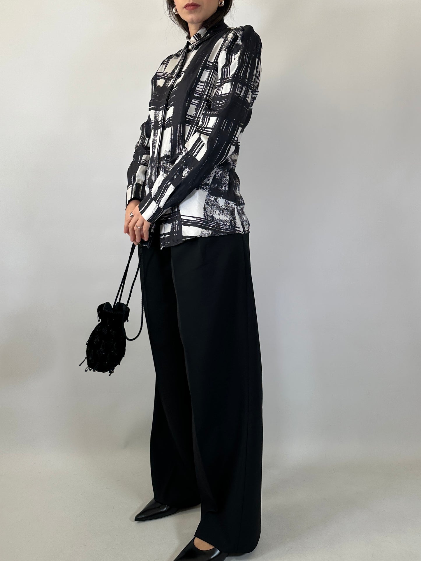 Ferré Vintage Silk Printed Shirt