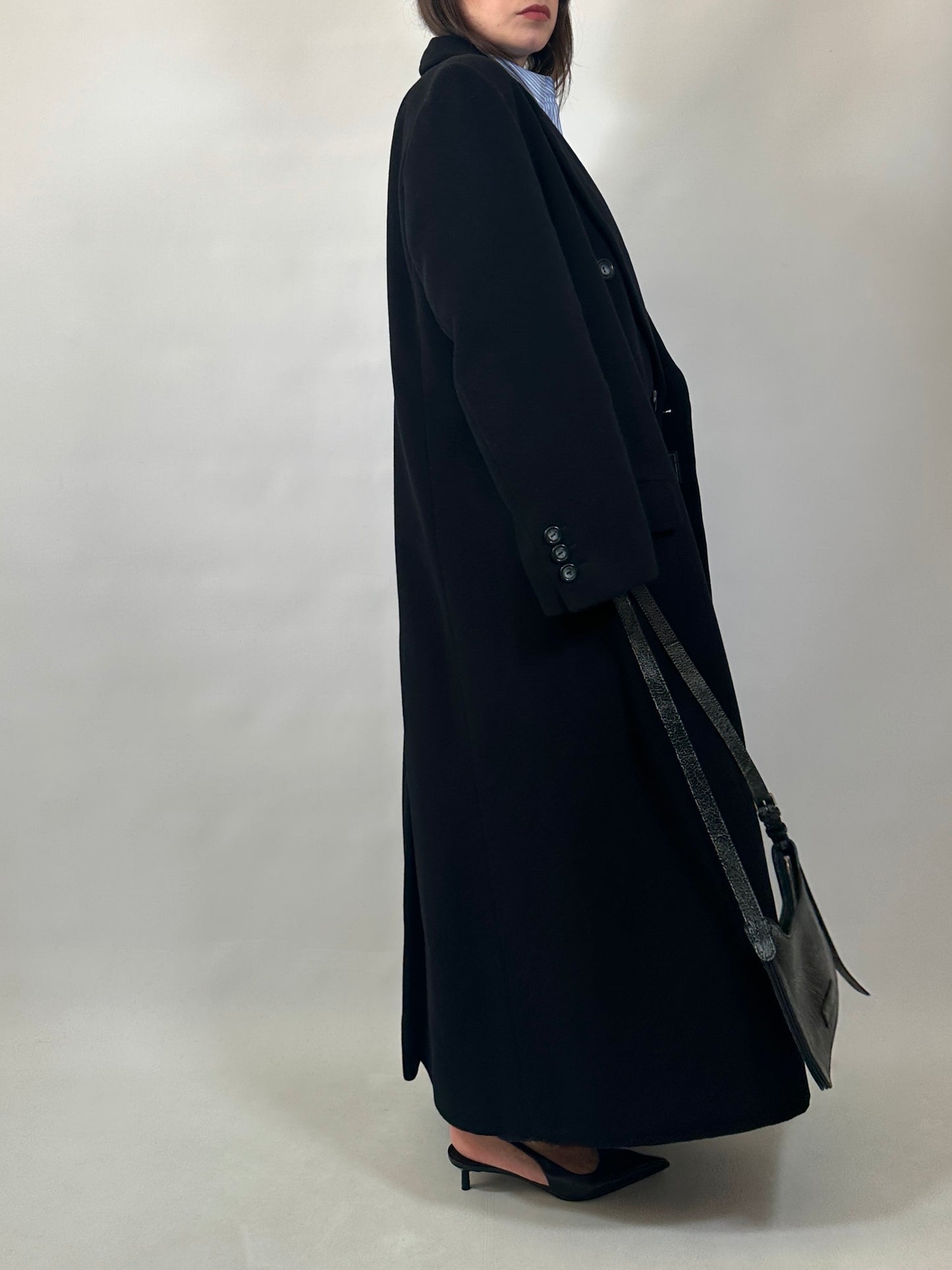 Vintage Extra Long Wool&Cashmere Coat