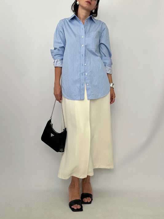 Vintage Wrap Midi Skirt