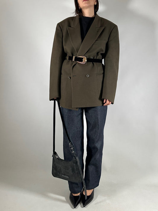 Vintage oversized double-breasted blazer