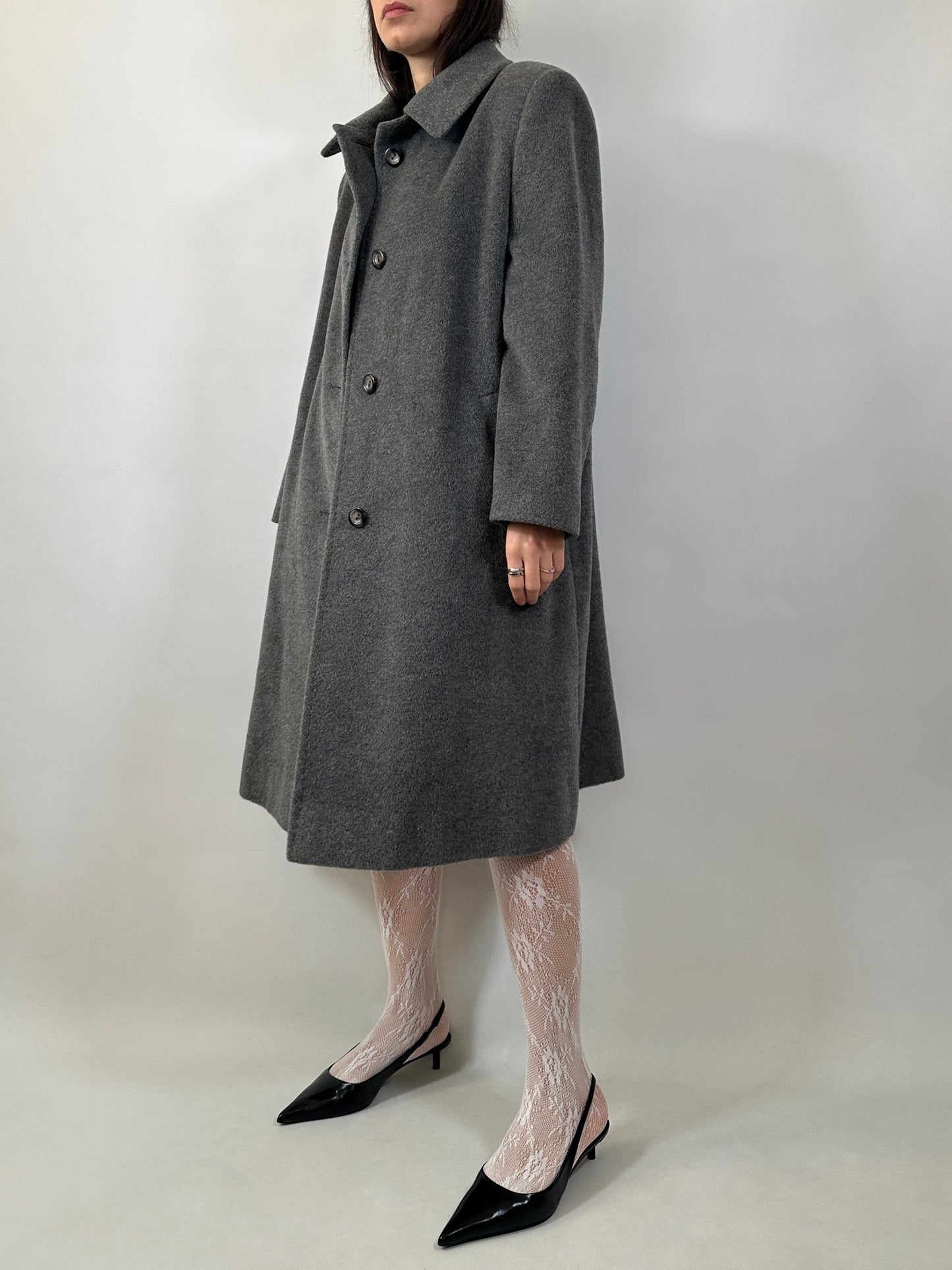 Vintage Mohair and Wool Tailored Coat