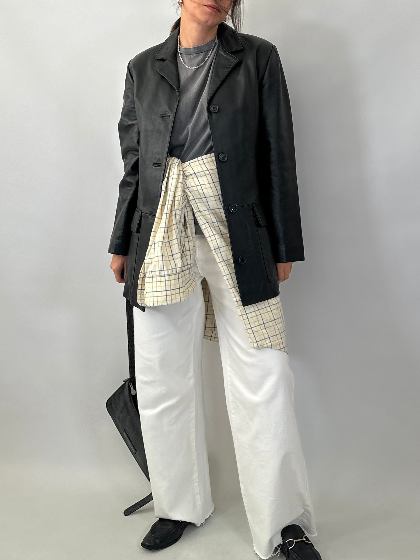 Soft lambskin leather jacket