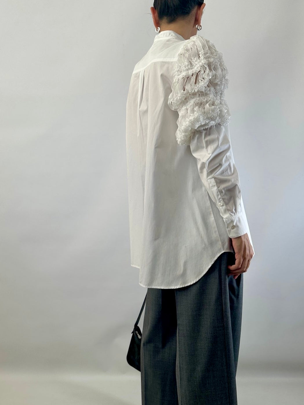 Weekend Max Mara shirt with organza puff shoulders