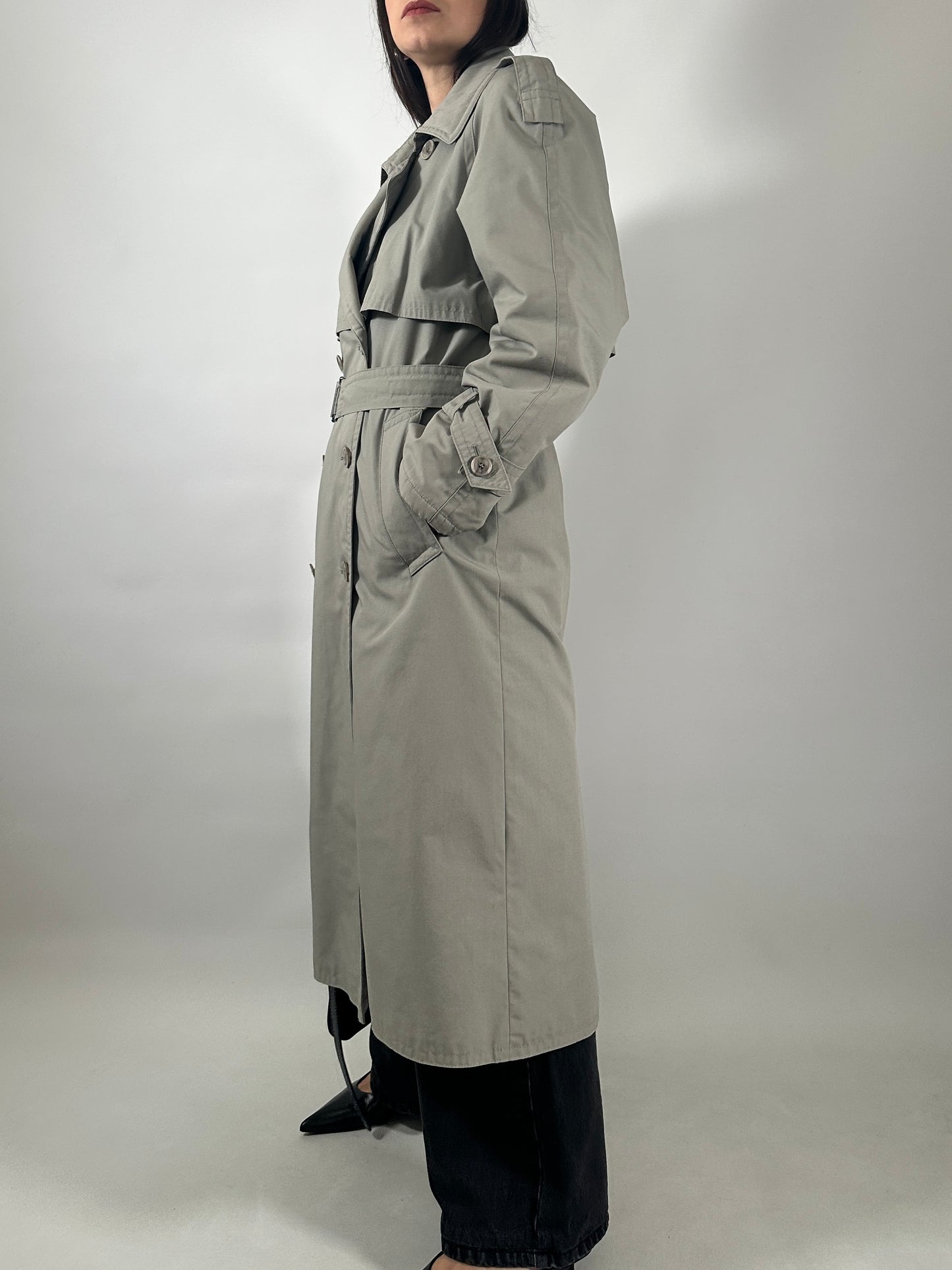 Vintage Trench Coat with Removable Lining