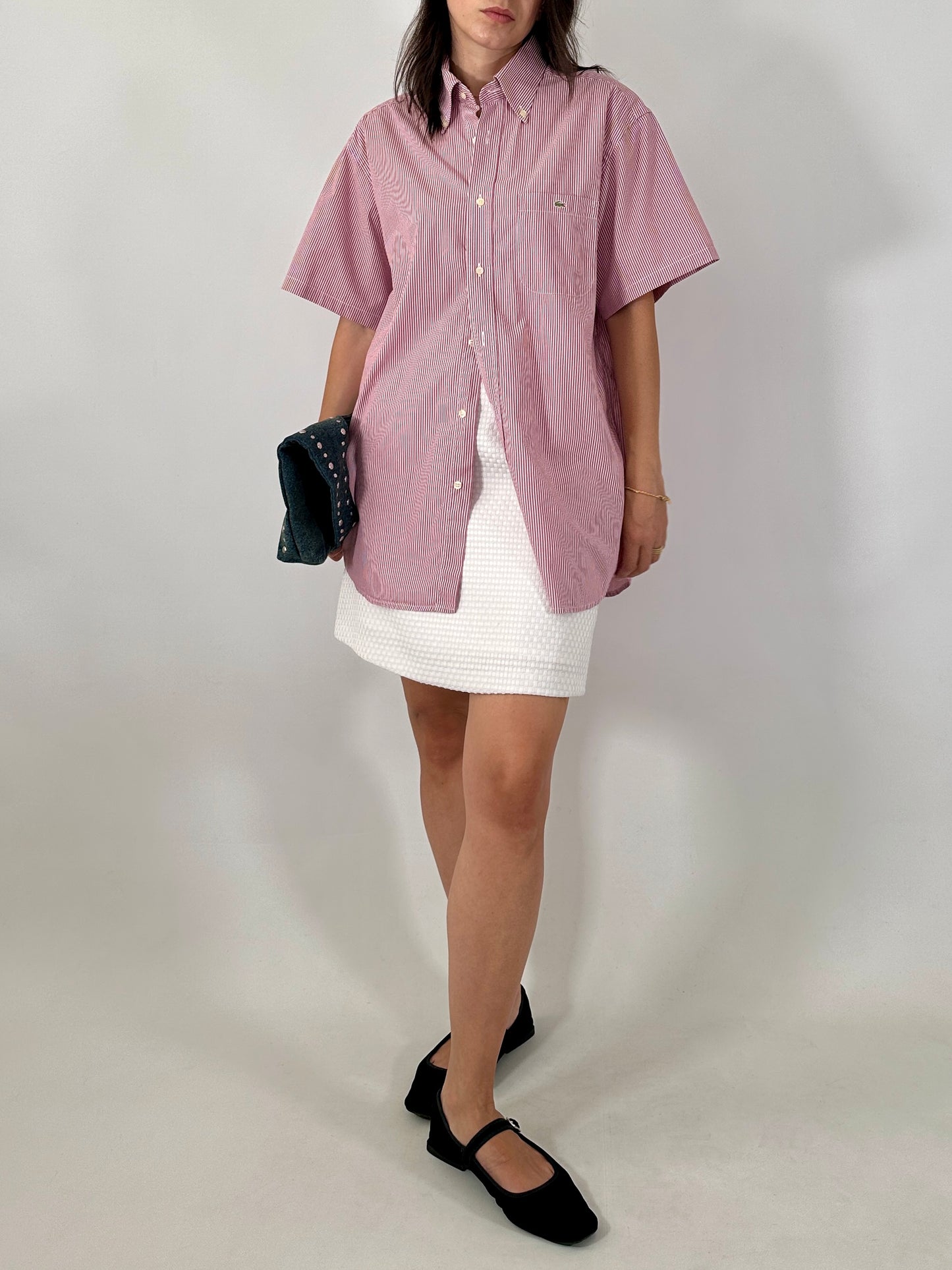 Lacoste short sleeve striped shirt