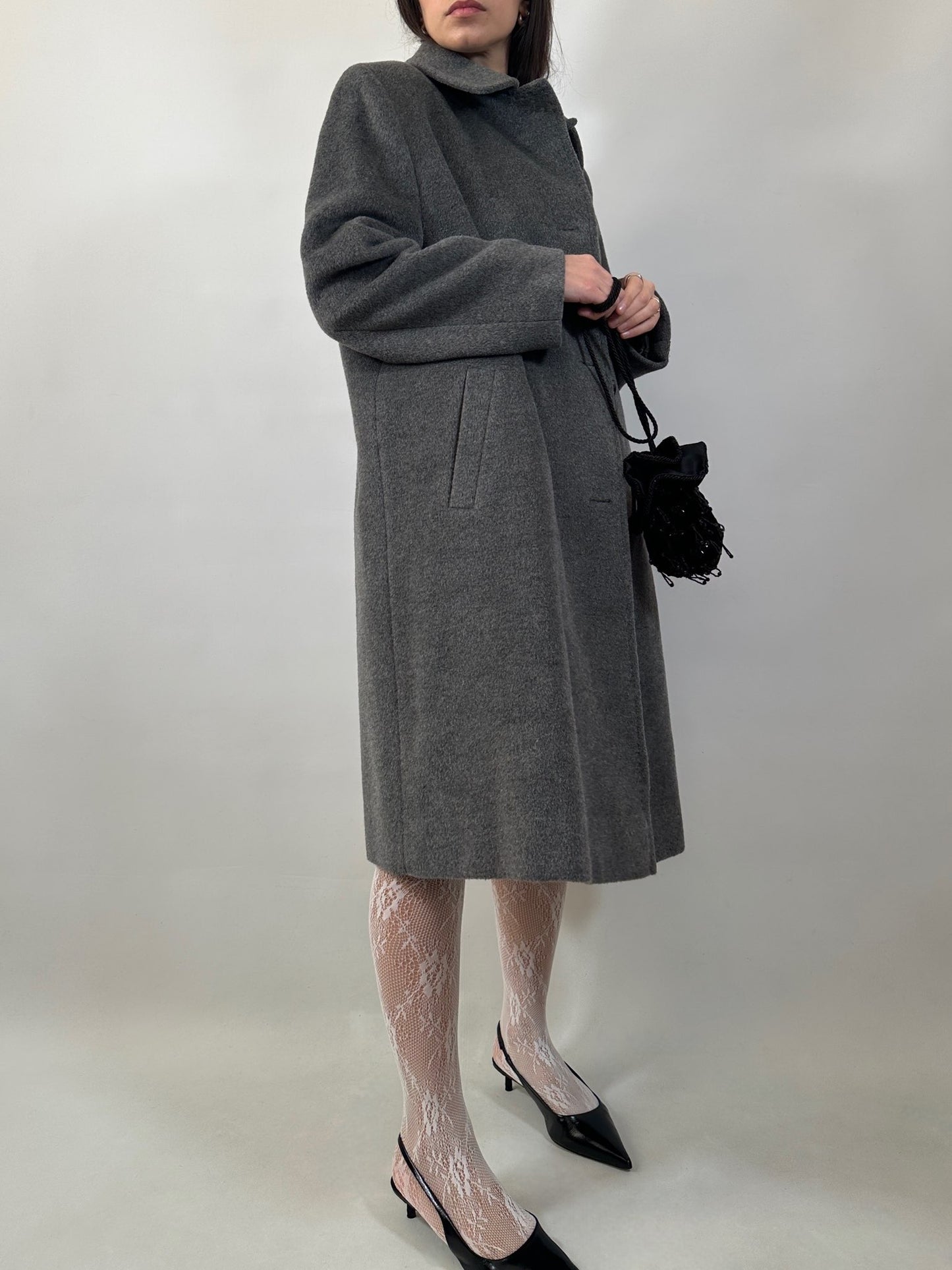 Vintage Mohair and Wool Tailored Coat