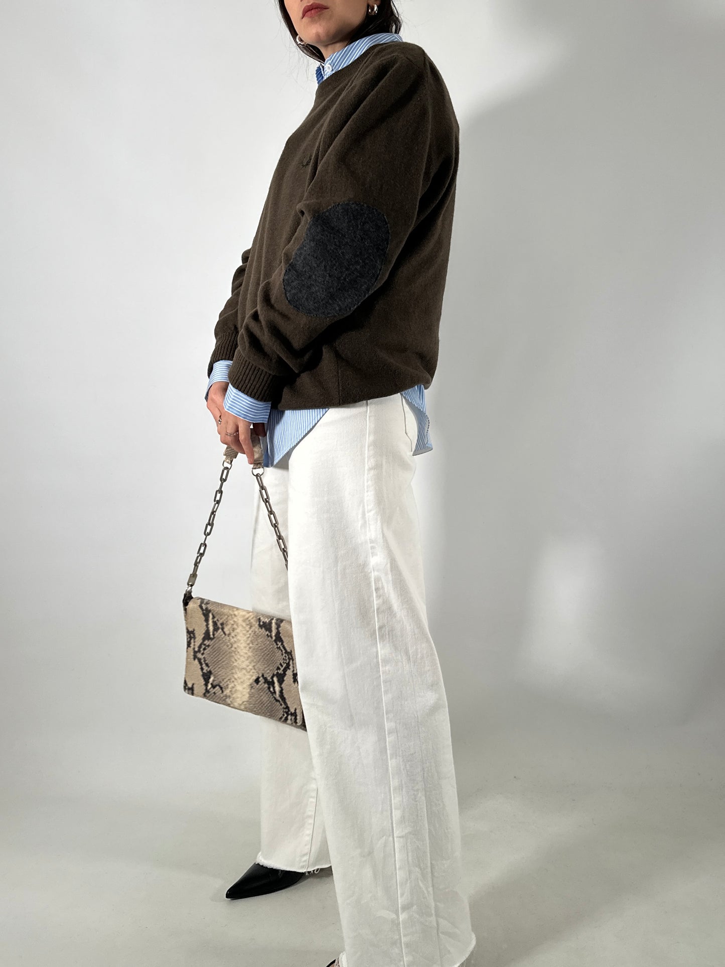 Vintage Fred Perry brown wool sweater