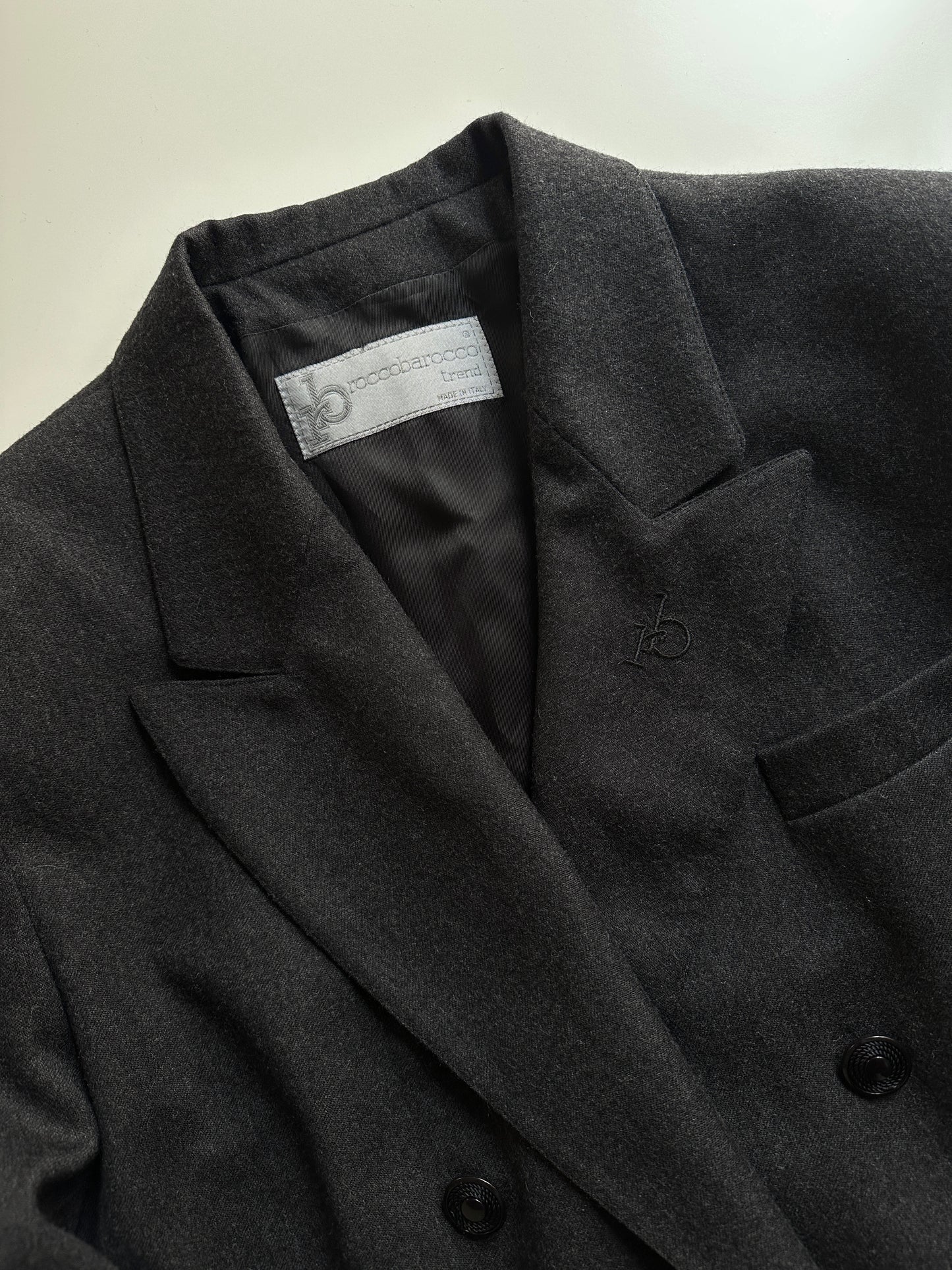 Vintage Roccobarocco Brushed Wool Blazer
