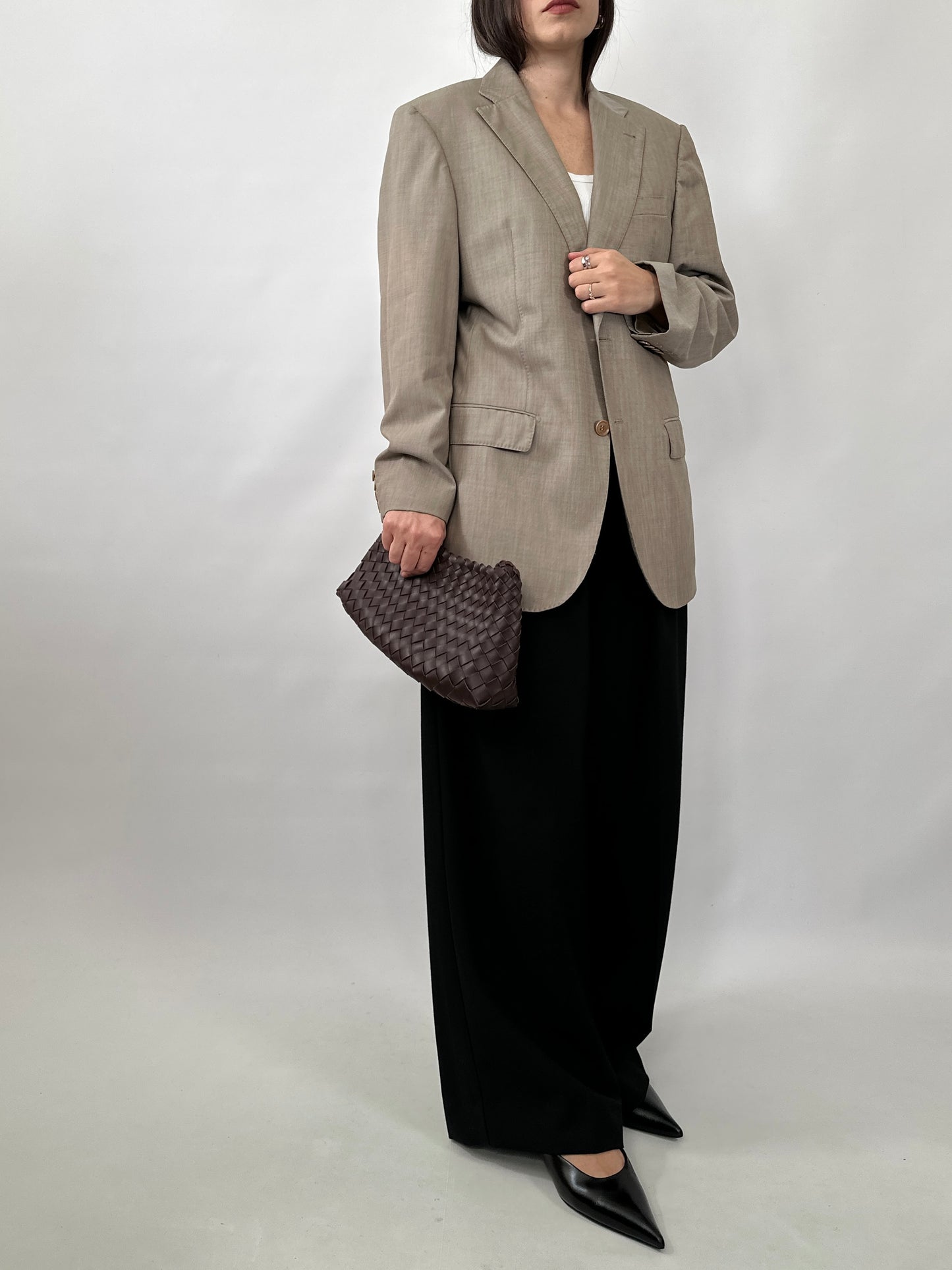Lightweight Wool Tailored Blazer