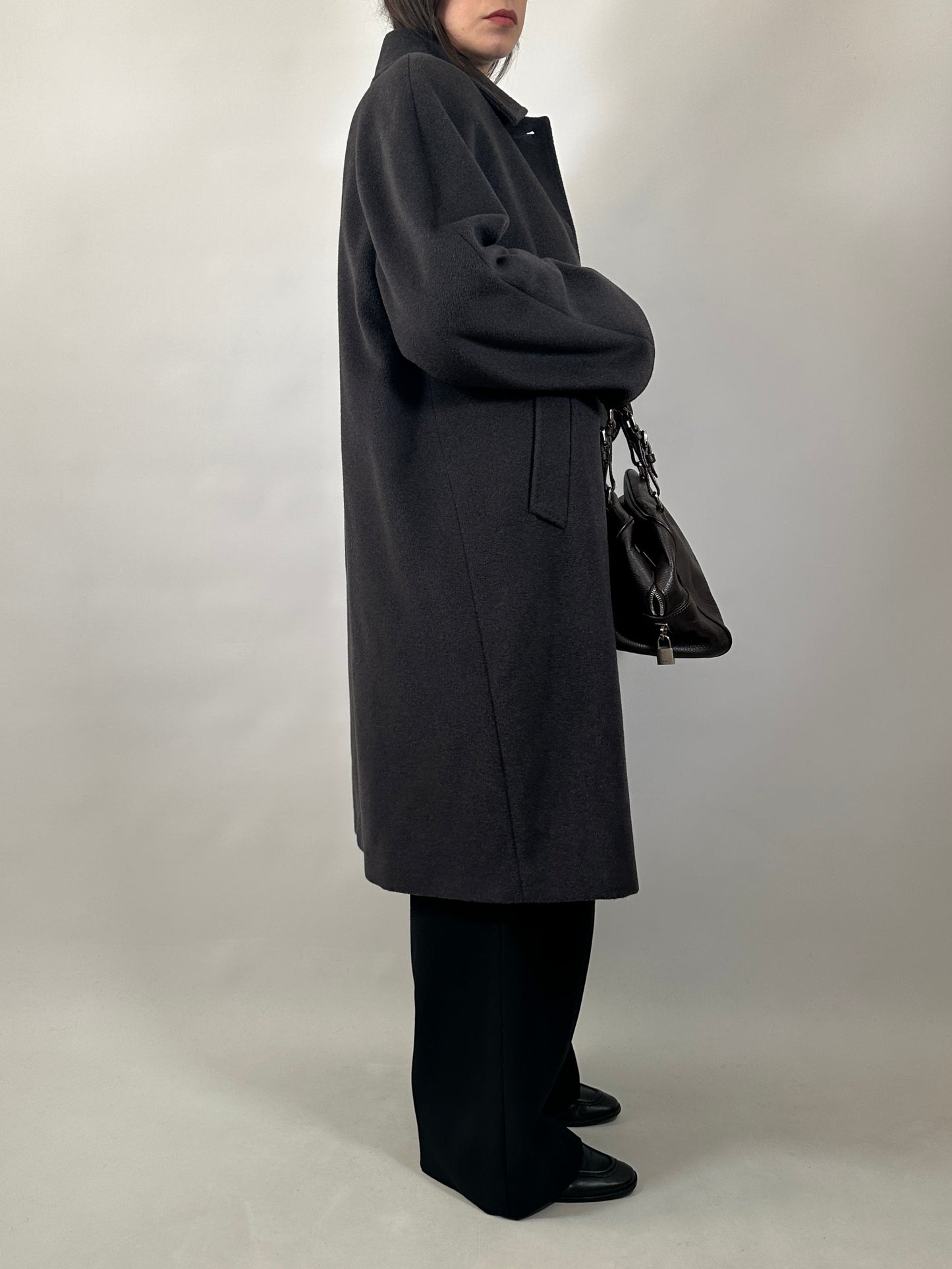 Essential Pure Wool Grey Coat
