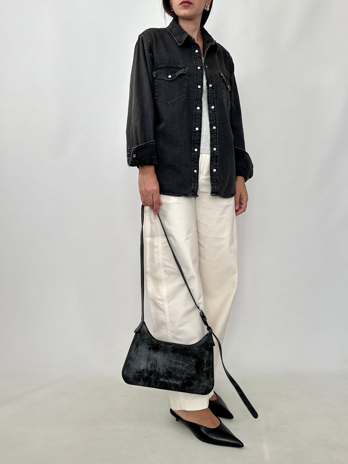 Levi’s Washed Black Western Denim Shirt