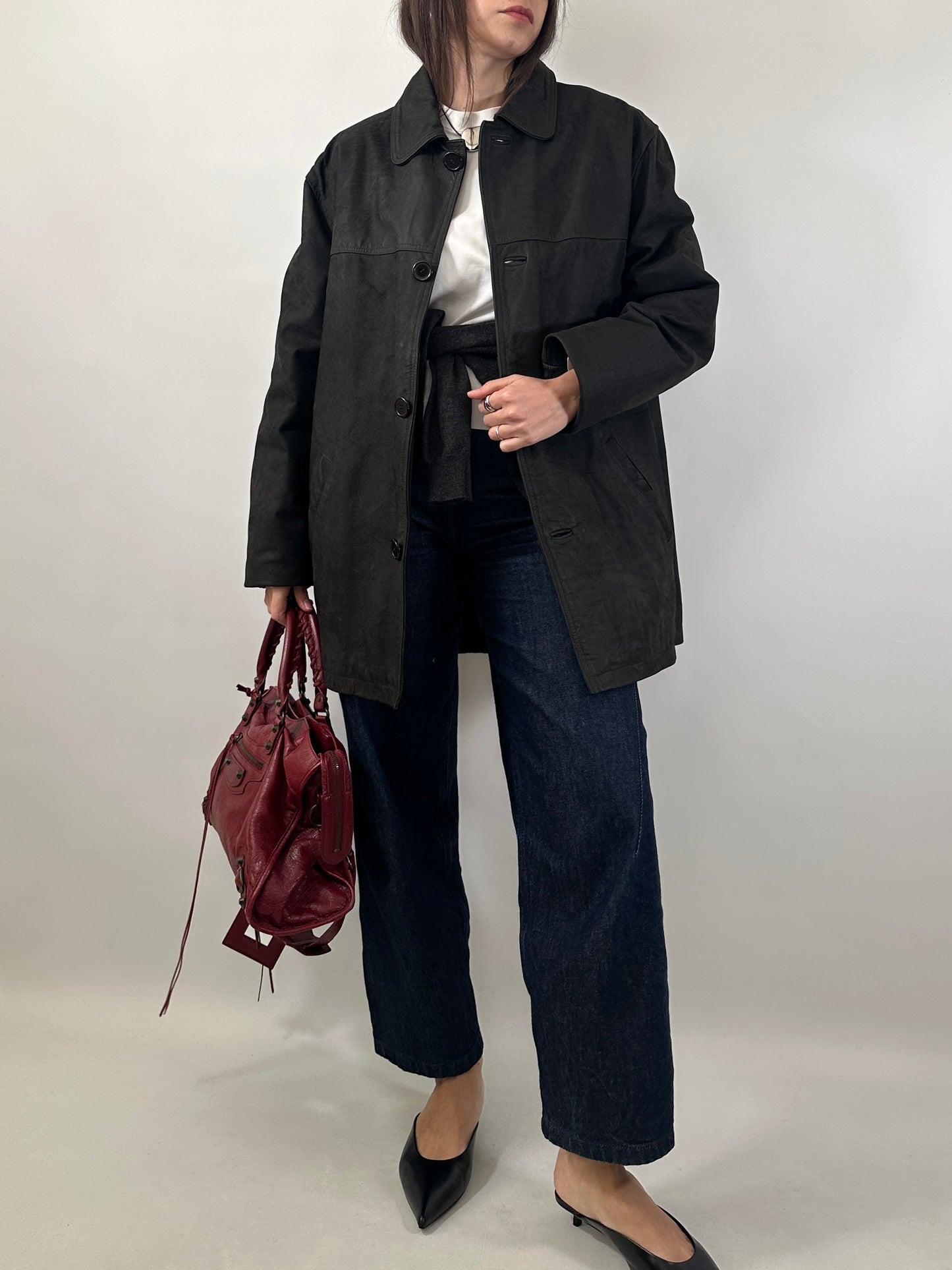 Black Buffalo Leather Jacket