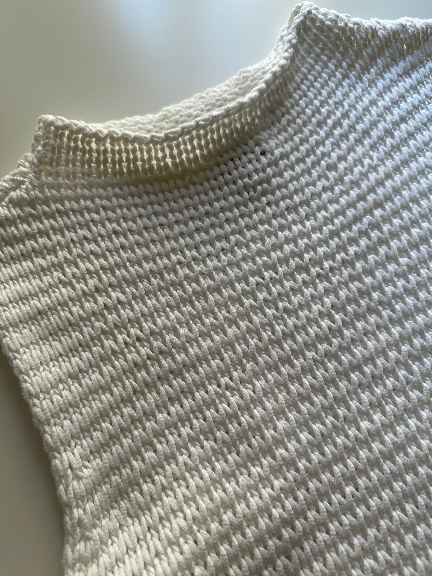 Cotton Knit Sleeveless Top