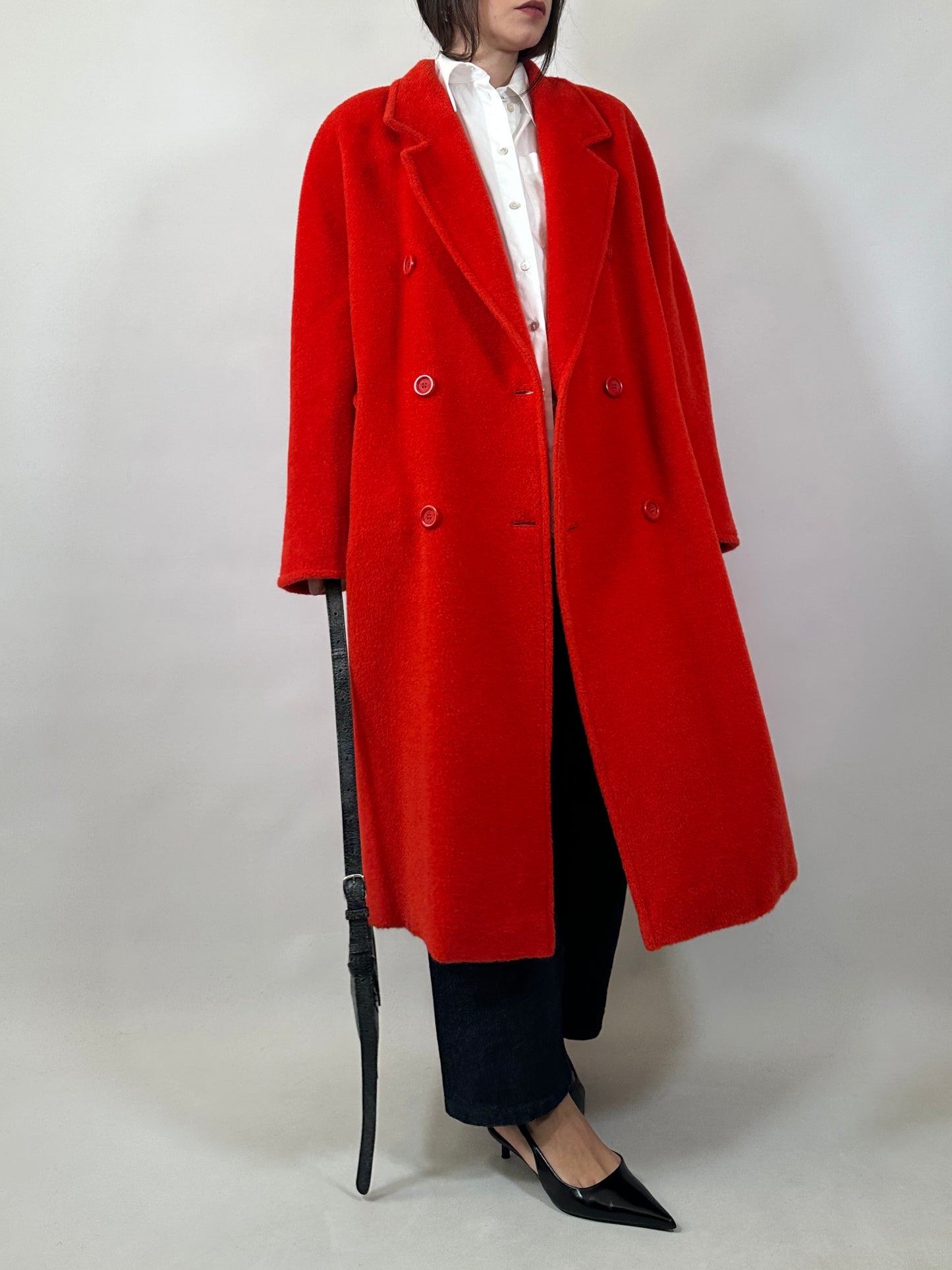Marina Rinaldi Mohair & Alpaca Fluffy Coat