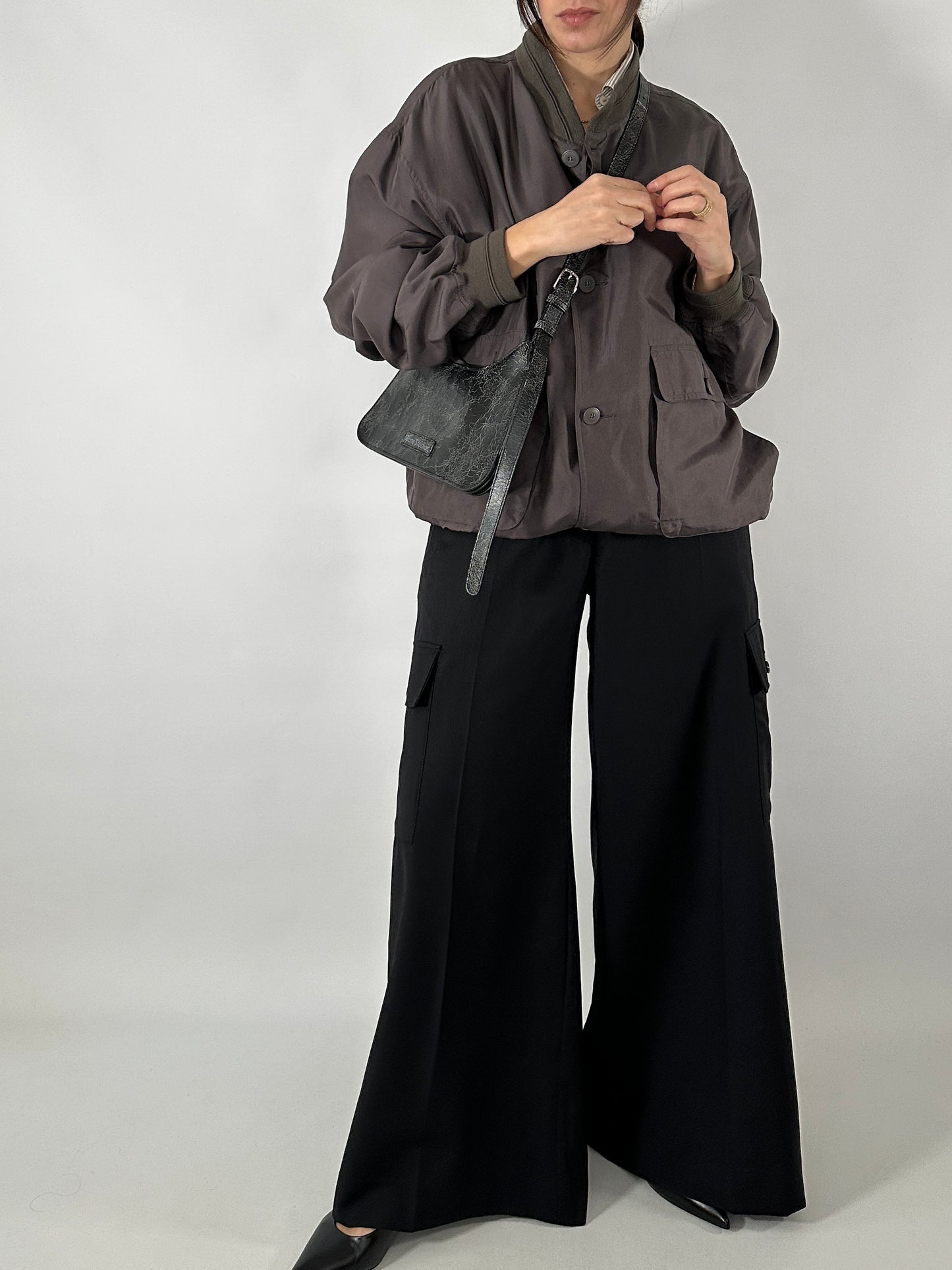 Vintage bomber jacket in silk