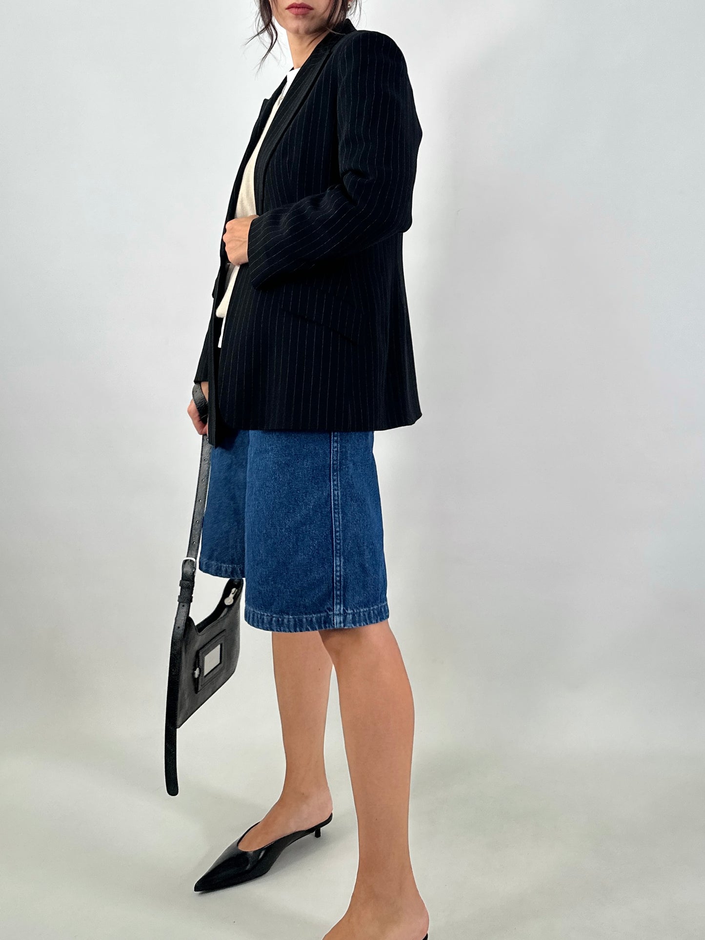 Marella pinstripe slim fit blazer
