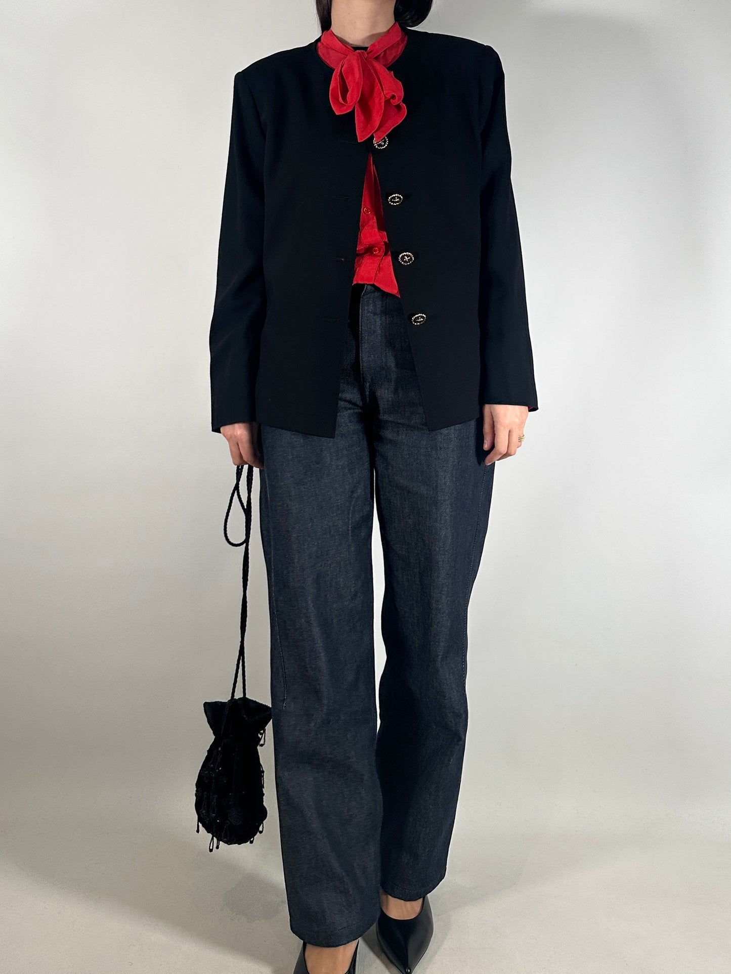 Marella Vintage Wool Jacket with Button Detail