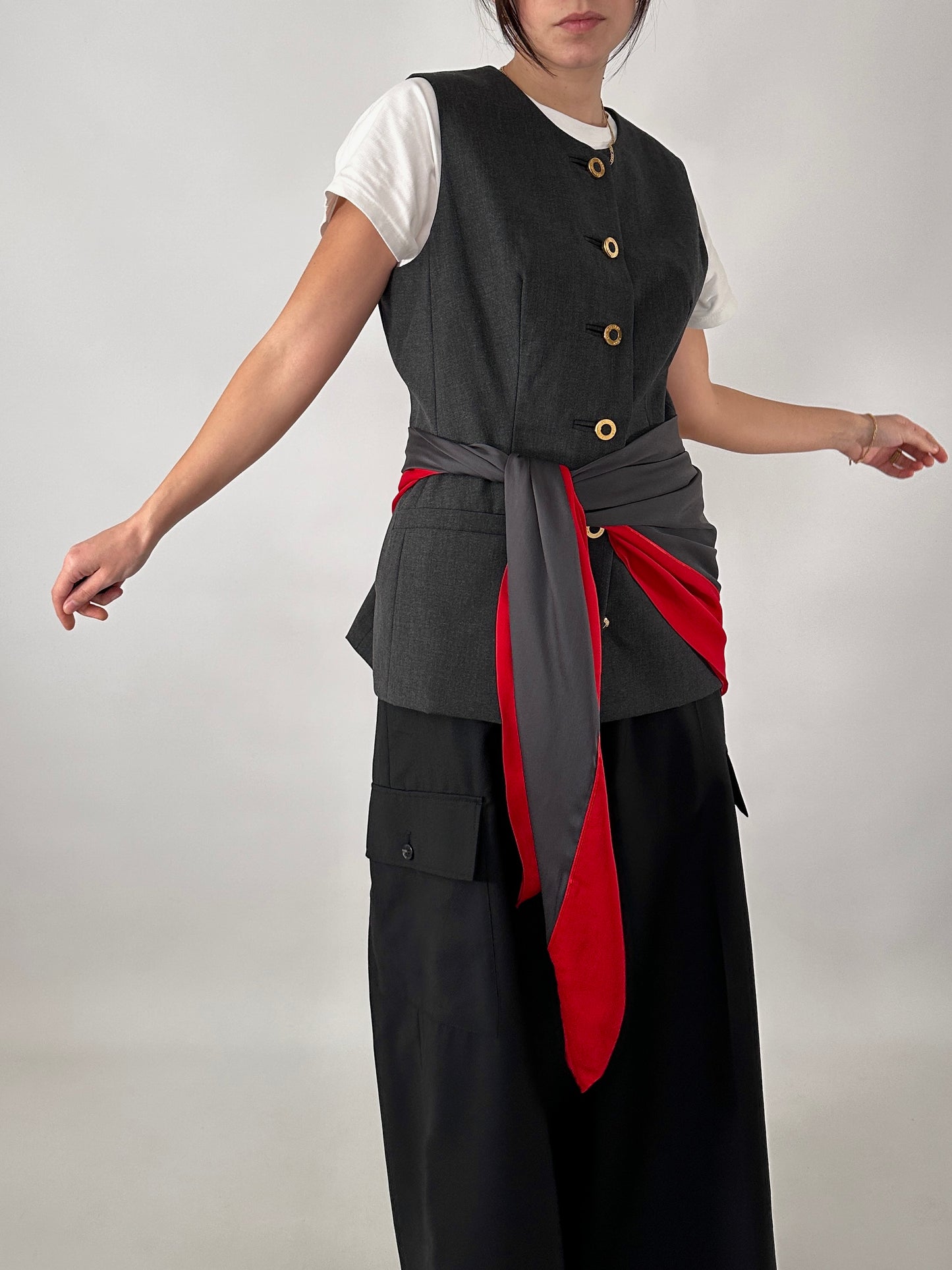 Giorgio Armani maxi square silk scarf