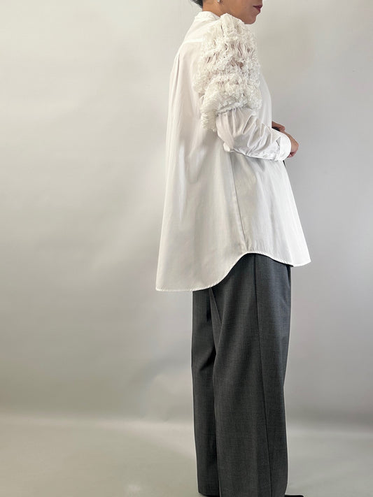 Weekend Max Mara shirt with organza puff shoulders