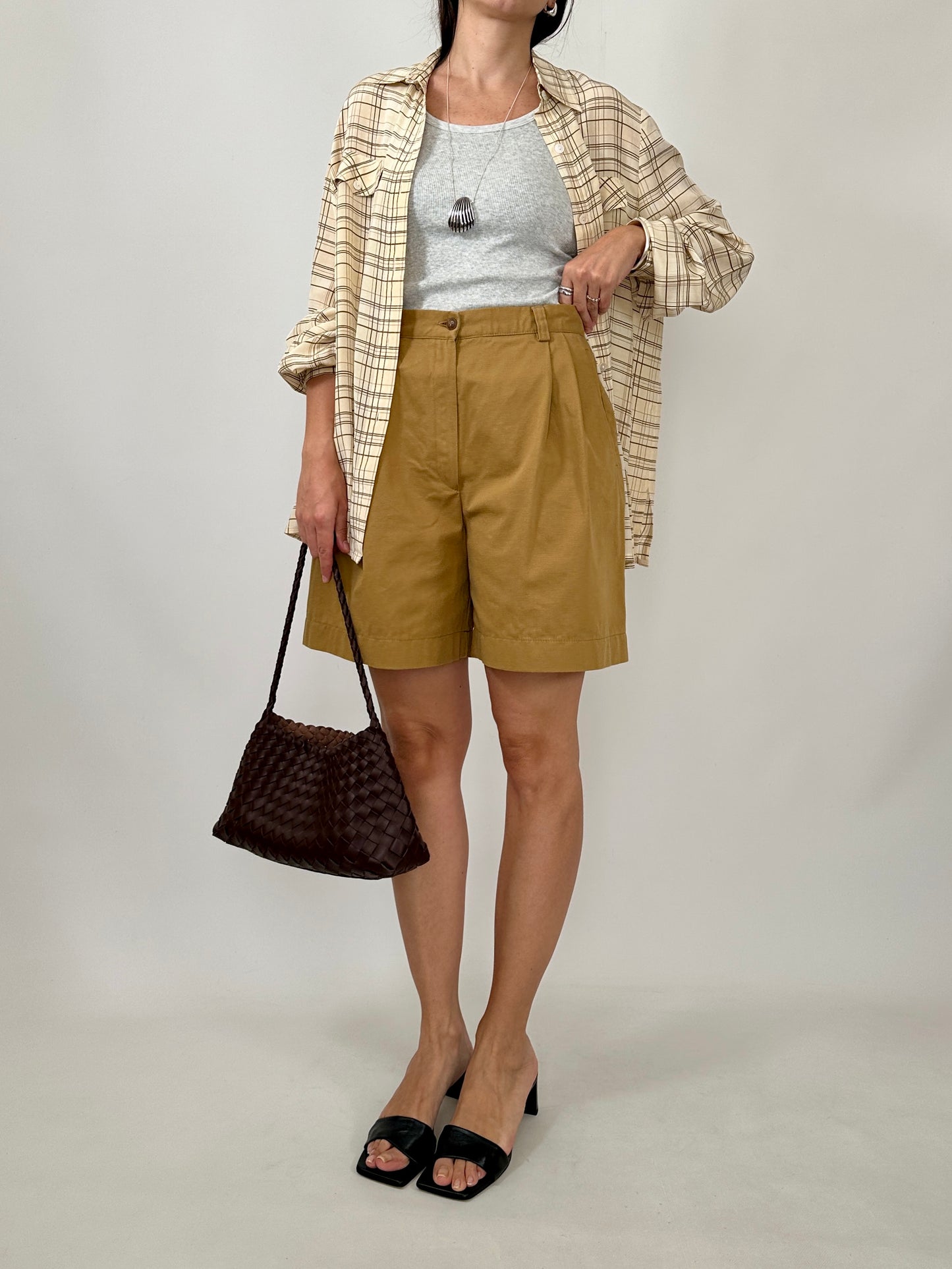 Tailored Cotton Bermuda Shorts