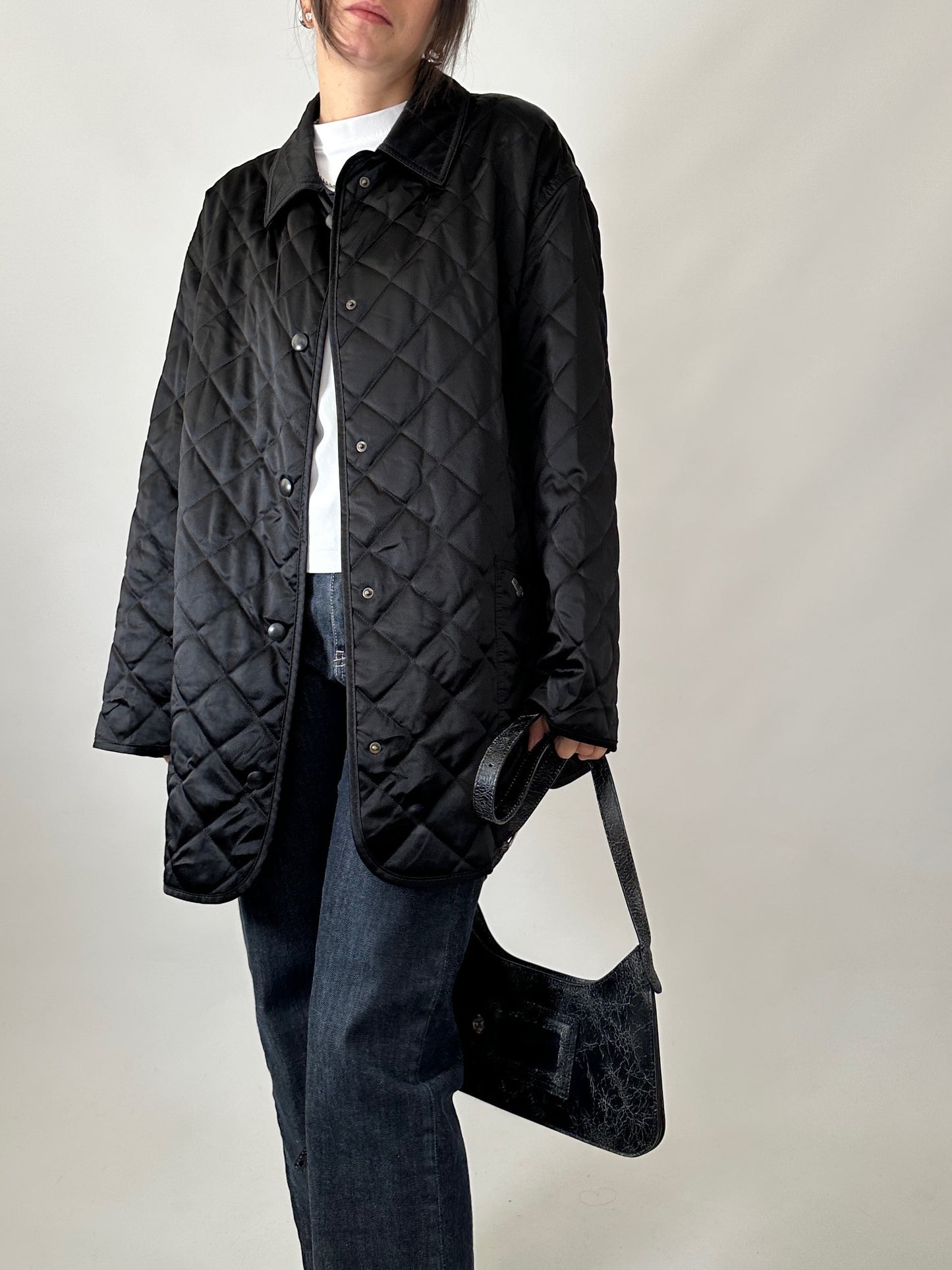 Quilted satin vintage jacket