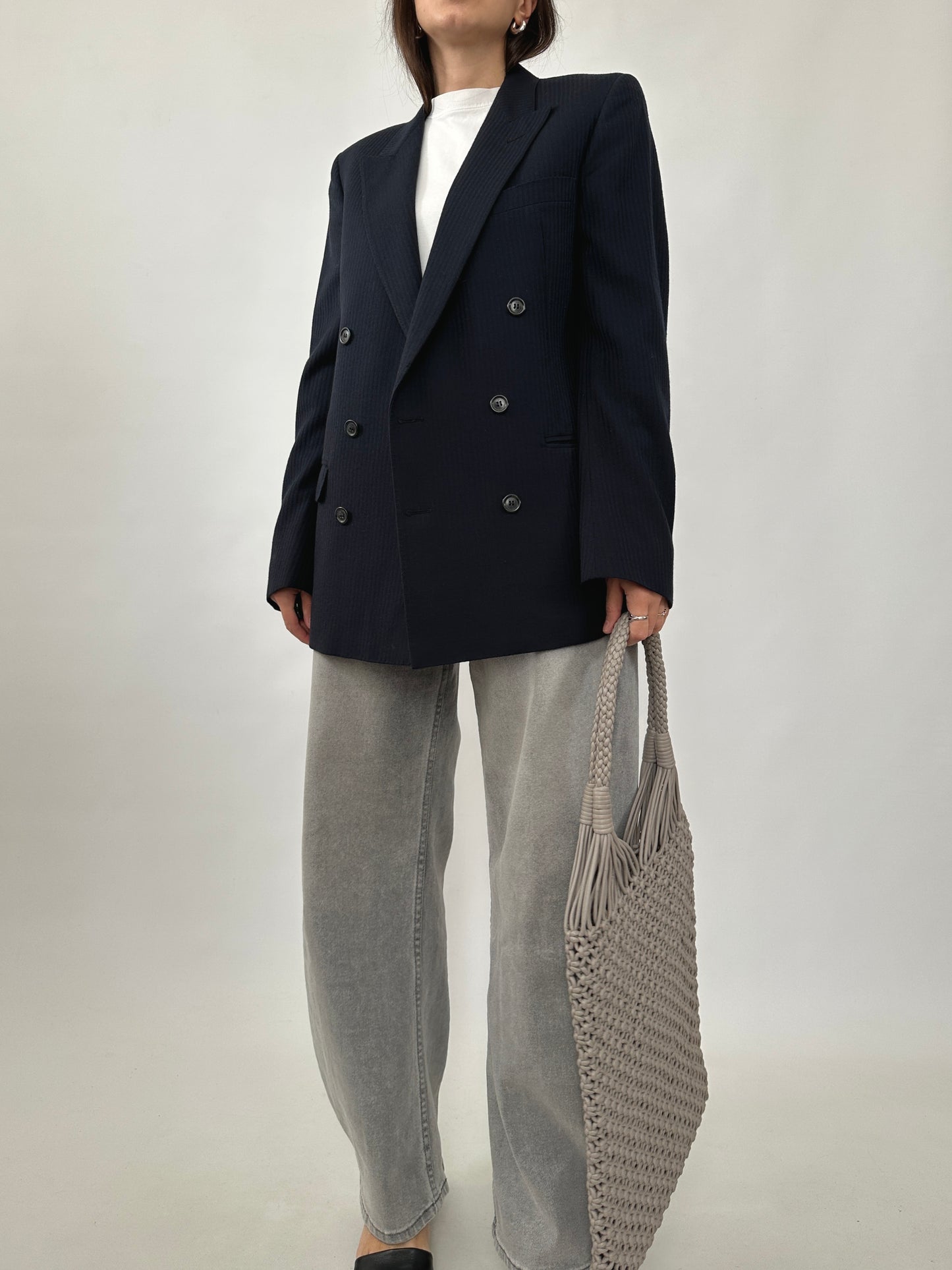 Timeless Tailored Pinstripe Blazer