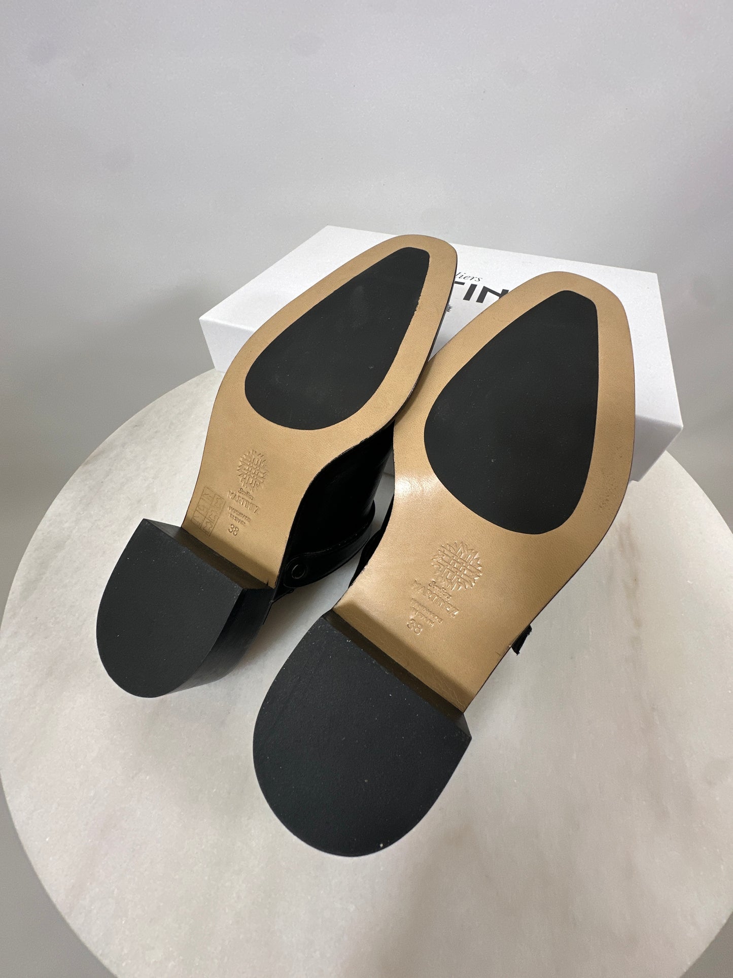 Brand New Leather Mules with Convertible Strap