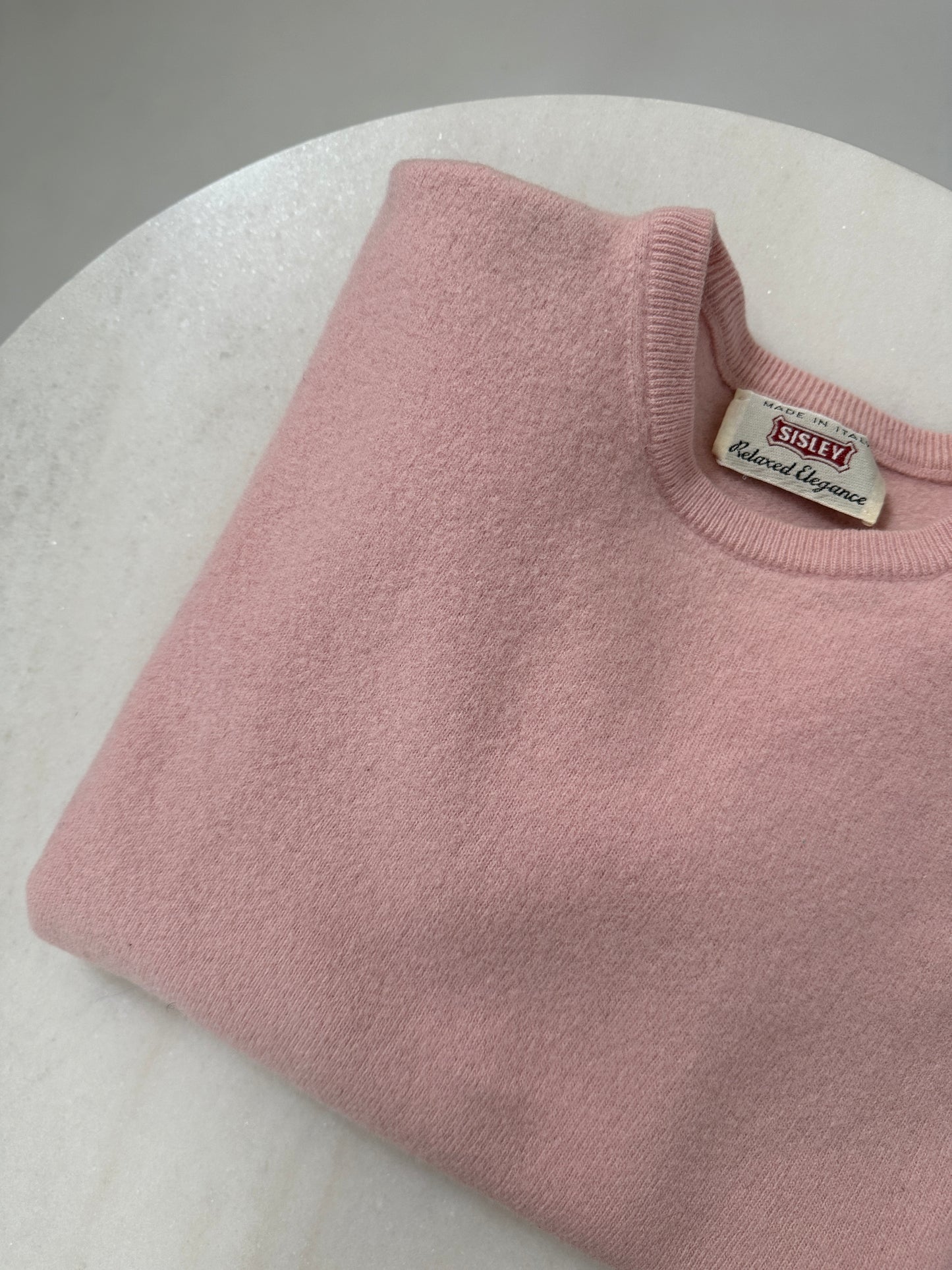 Vintage Powder Pink Knit Sweater