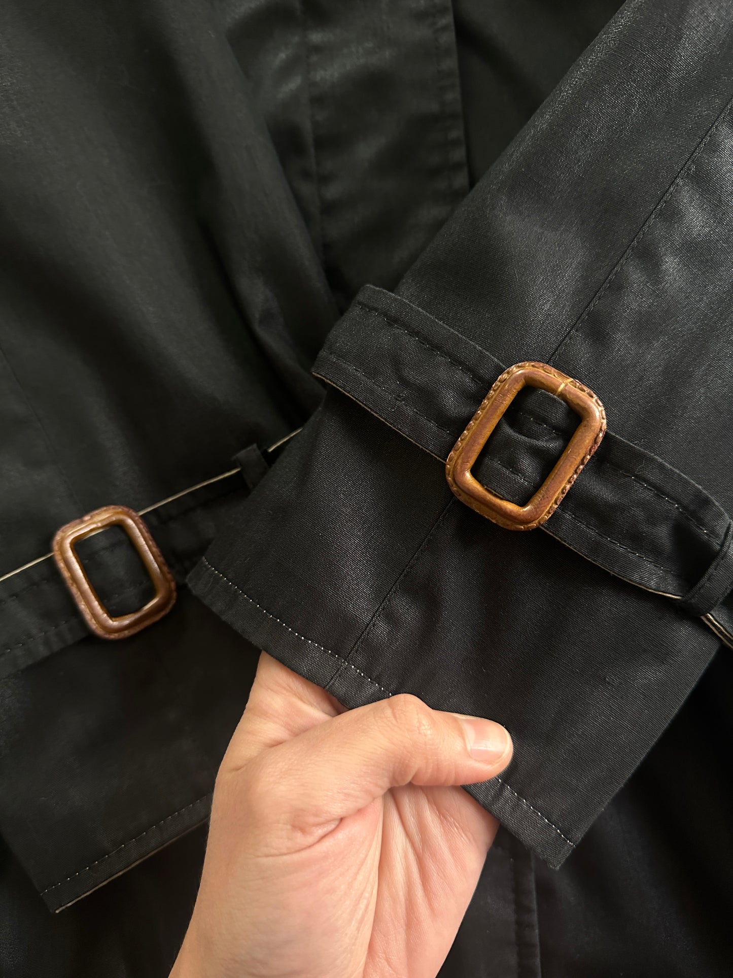 Vintage Reversible Lightweight Coat - Beige/Black
