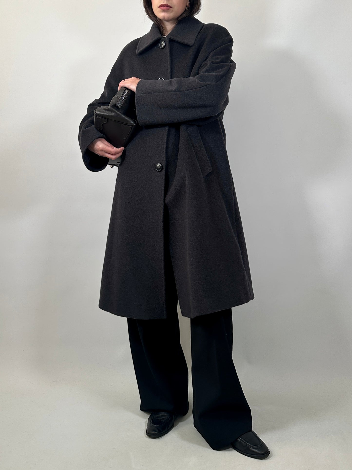 Essential Pure Wool Grey Coat