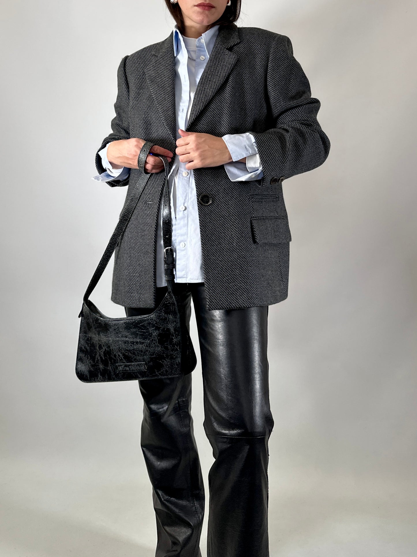 Vintage Ferré textured wool jacket