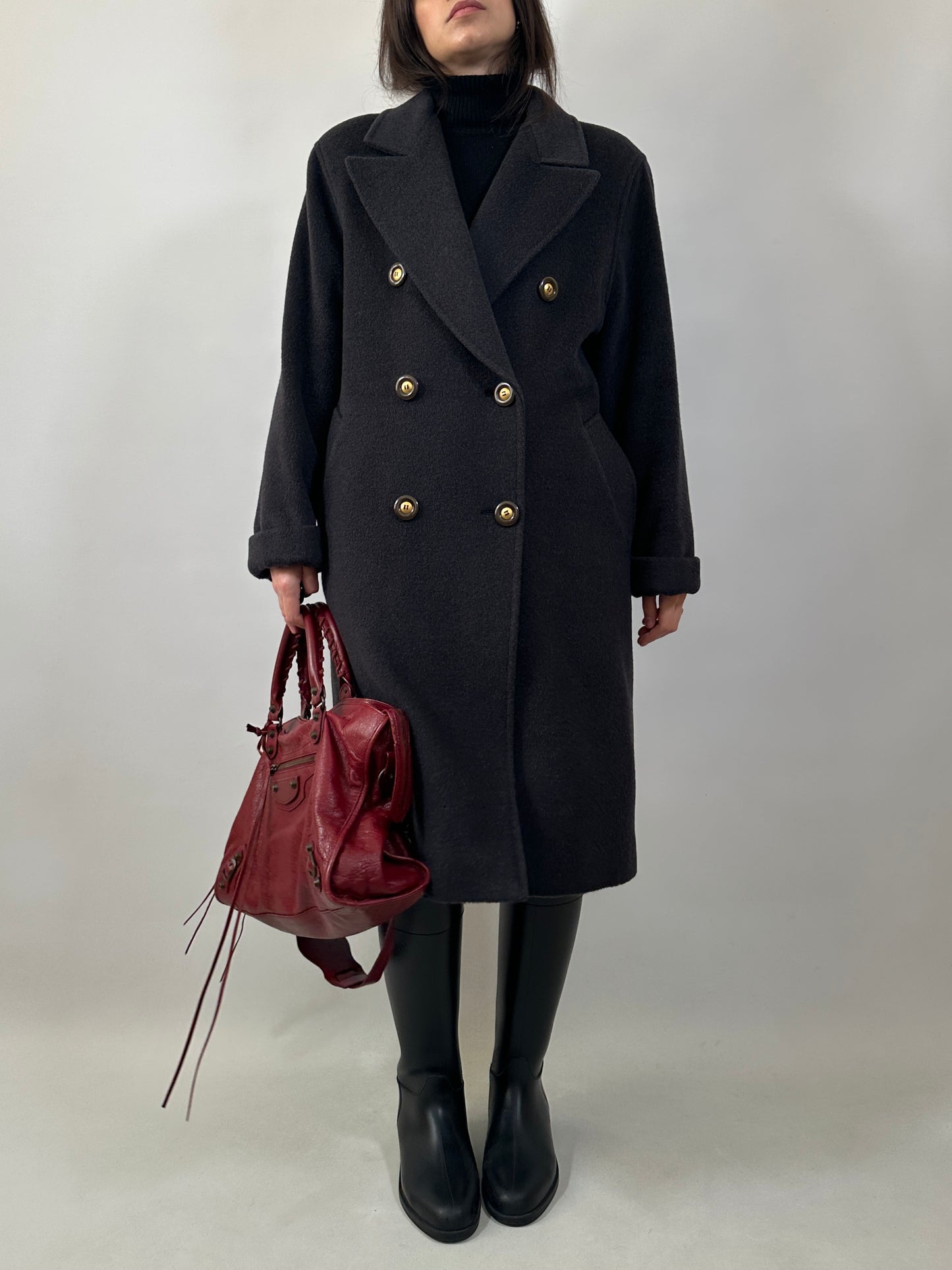 Piacenza Wool Double-Breasted Coat