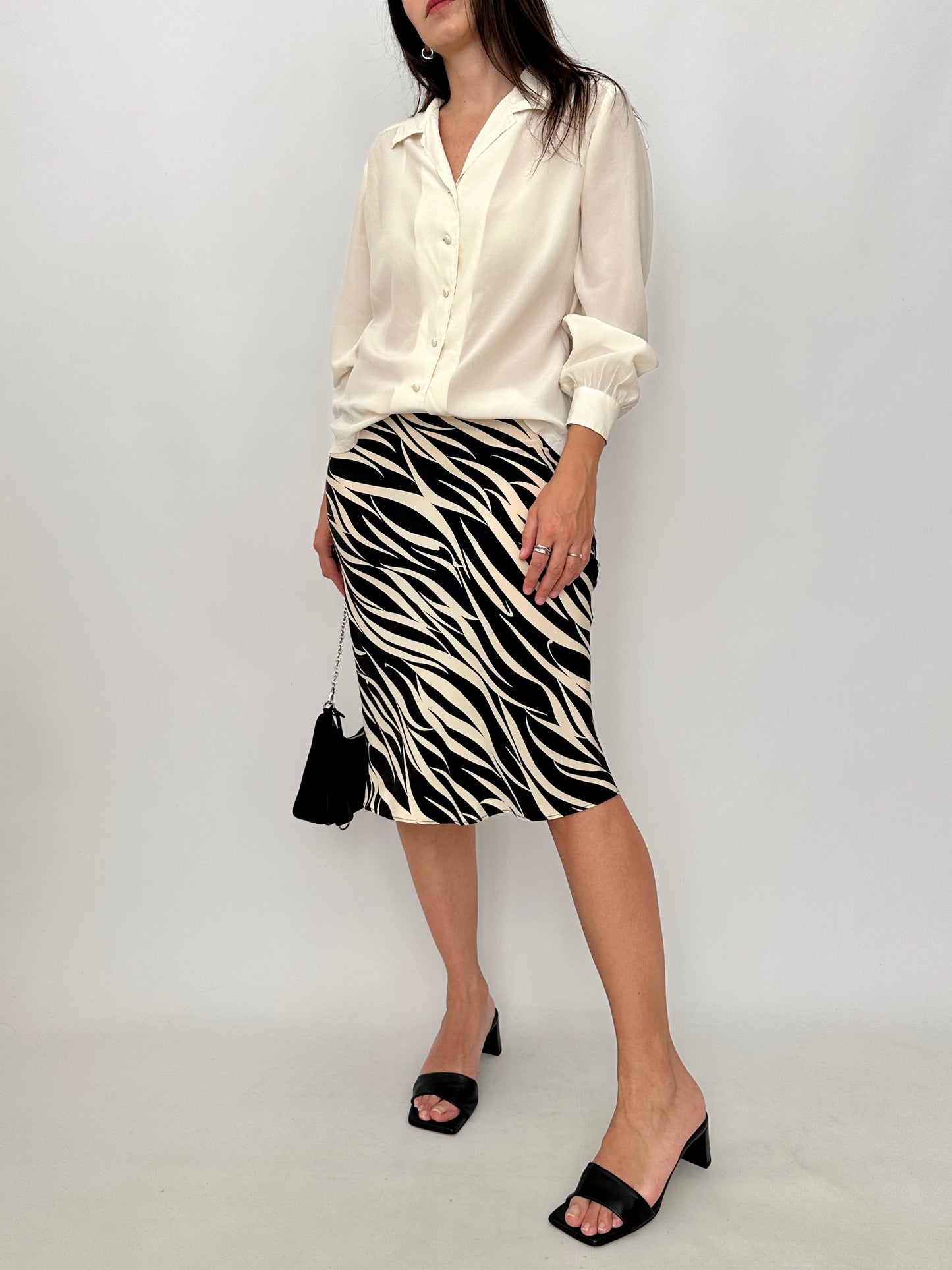 Vintage Ivory Silk Shirt